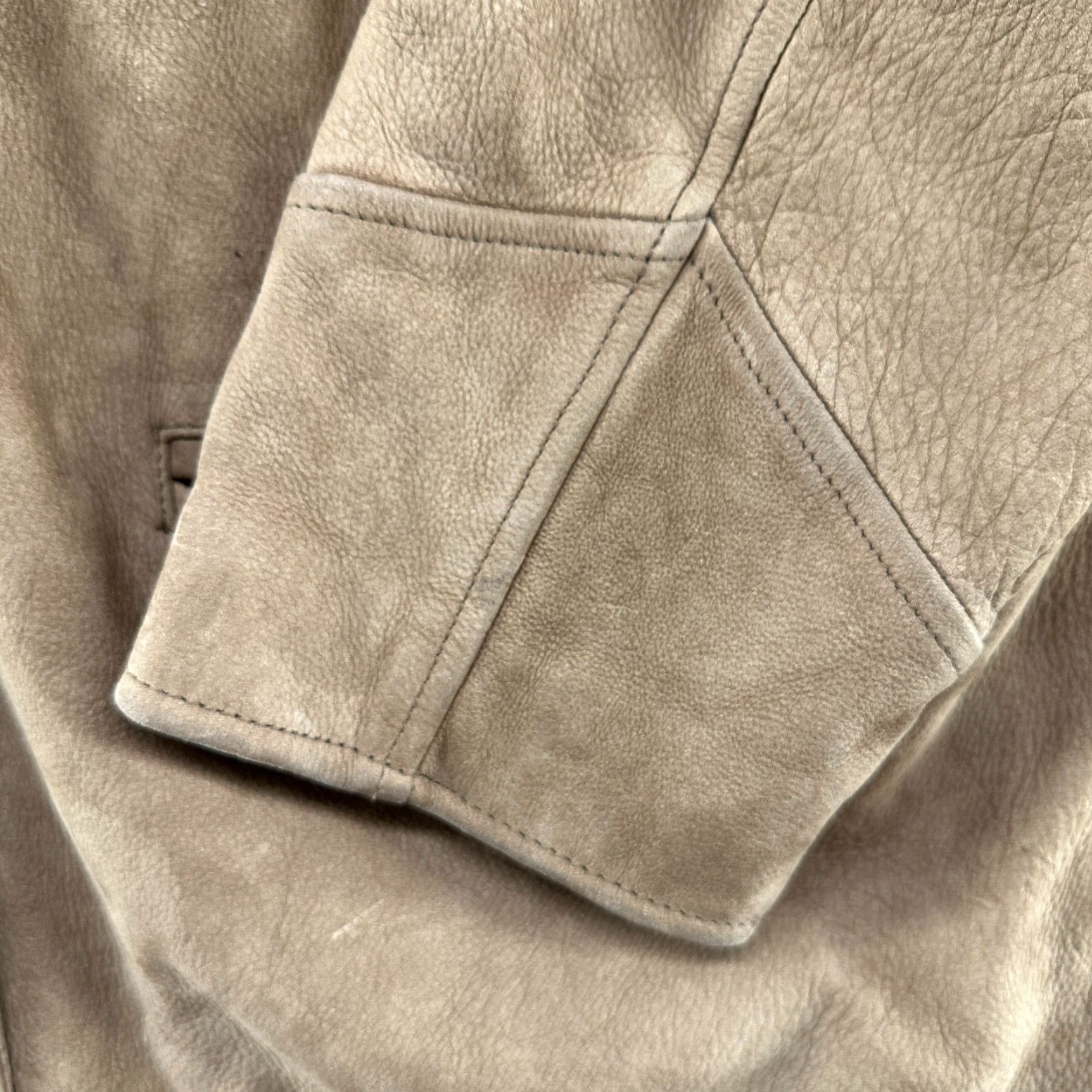Preston & York VINTAGE Preston & York Leather Coat Womens XL Brown 90s Long Overcoat Chore Leather Coat With Pockets Size XL / US 12-14 / IT 48-50 - 5 Thumbnail