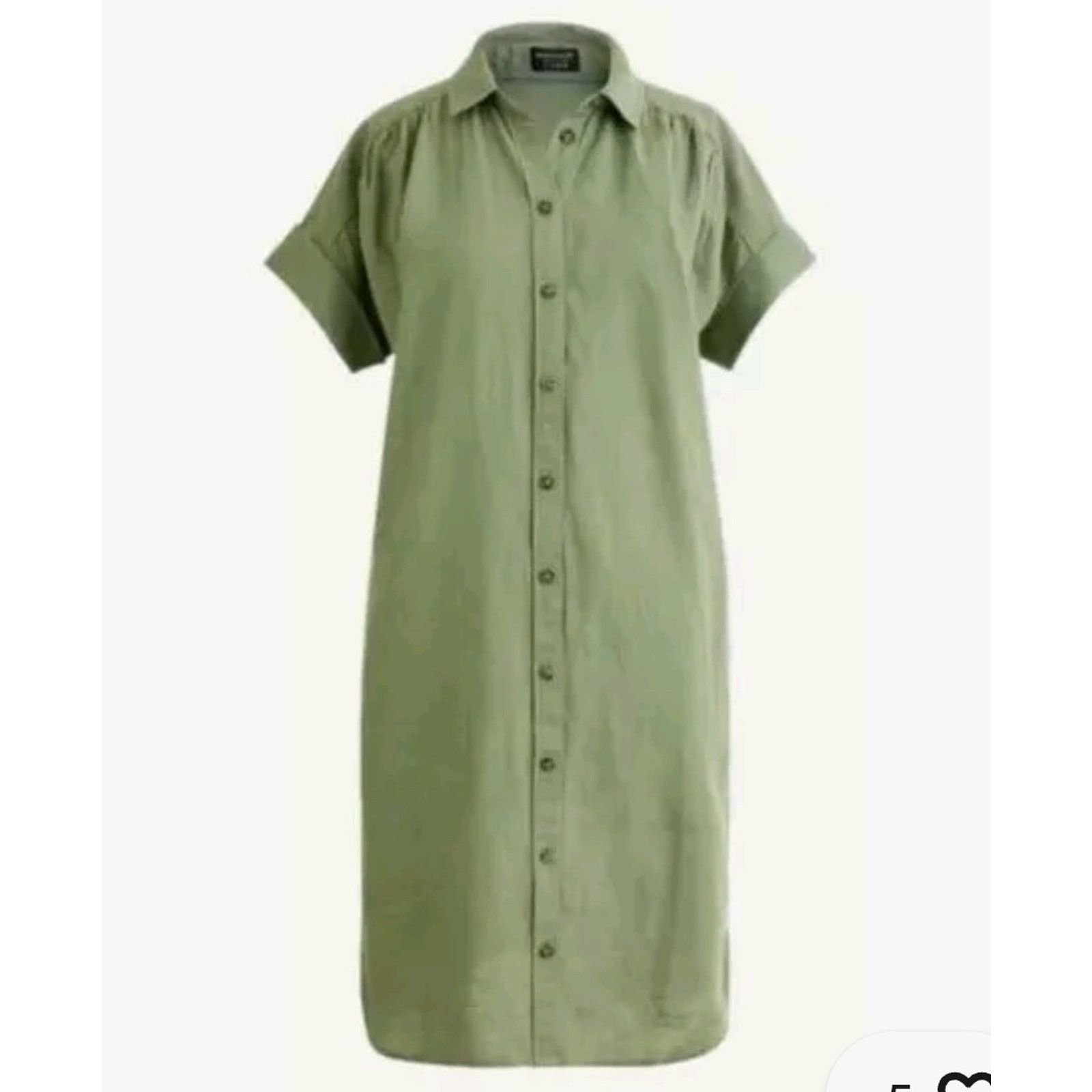 Other Baird McNutt for J.Crew Irish Linen Green Shirt Dress XS Size XS / US 0-2 / IT 36-38 - 1 Thumbnail