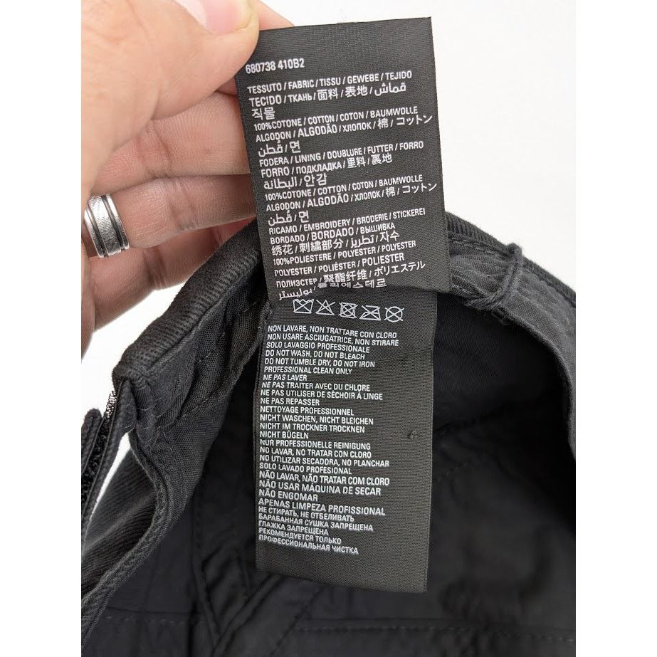 Balenciaga o1rshd1 Size: L / Hat Diagonal Cap Cotton Drill Black White Size ONE SIZE - 16 Thumbnail