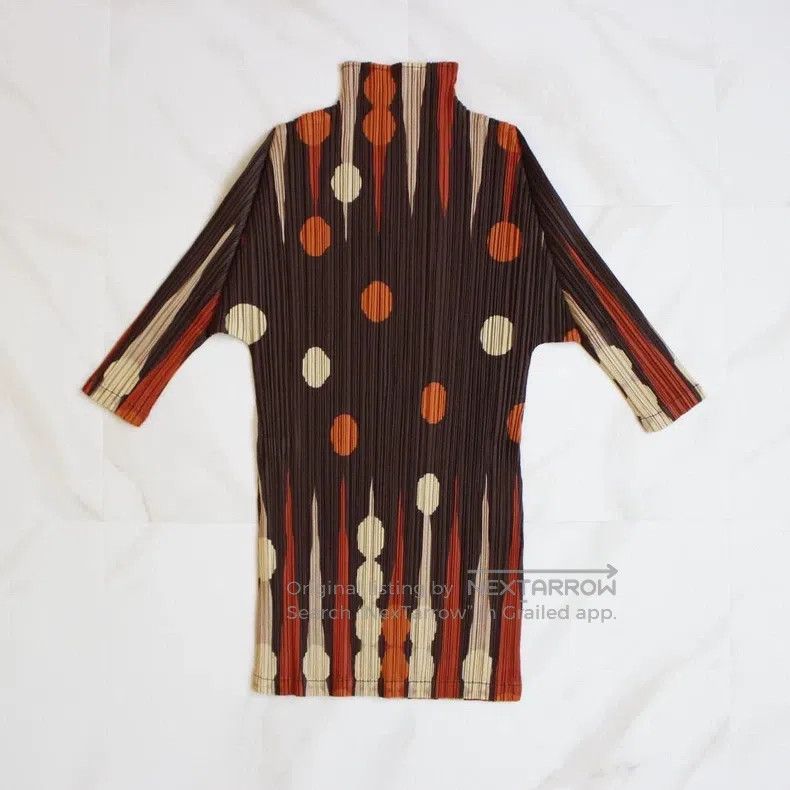 Issey Miyake Issey Miyake Color-Block Long-Sleeve Top Size L / US 10 / IT 46 - 2 Thumbnail