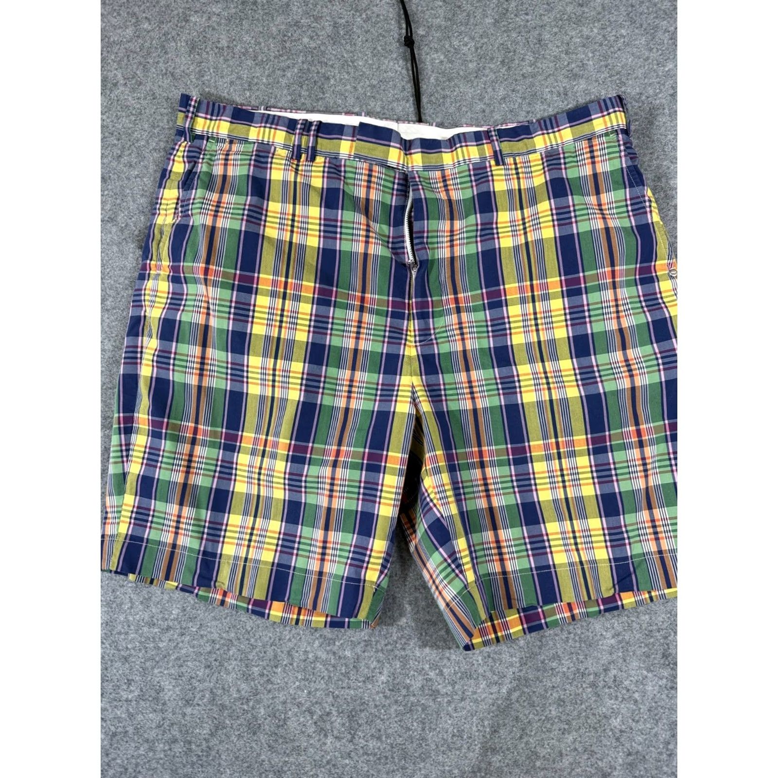 RLX Ralph Lauren Ralph Lauren RLX Shorts Mens 40 Multicolor Plaid Flat Front Performance Golf Chino Size US 40 / EU 56 - 3 Thumbnail