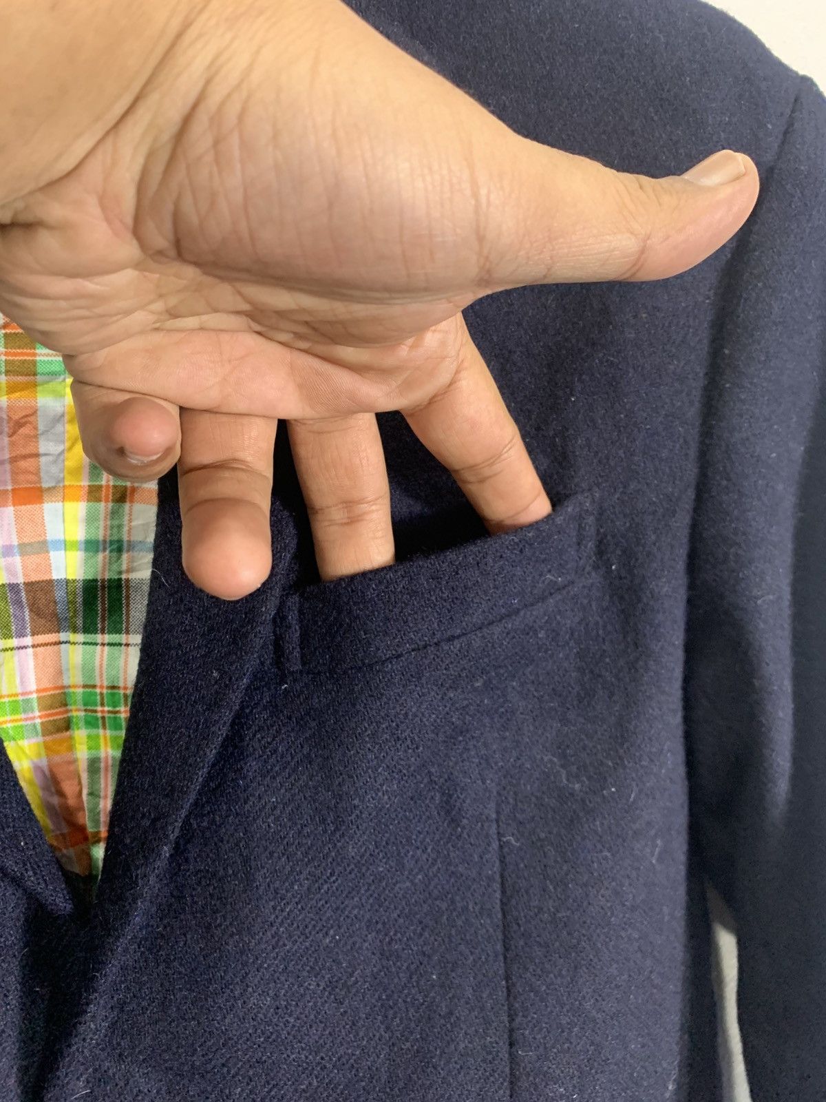 Thom Browne KOE By Thom Browne Wool Navy Blazer Jacket Size US L / EU 52-54 / 3 - 10 Thumbnail