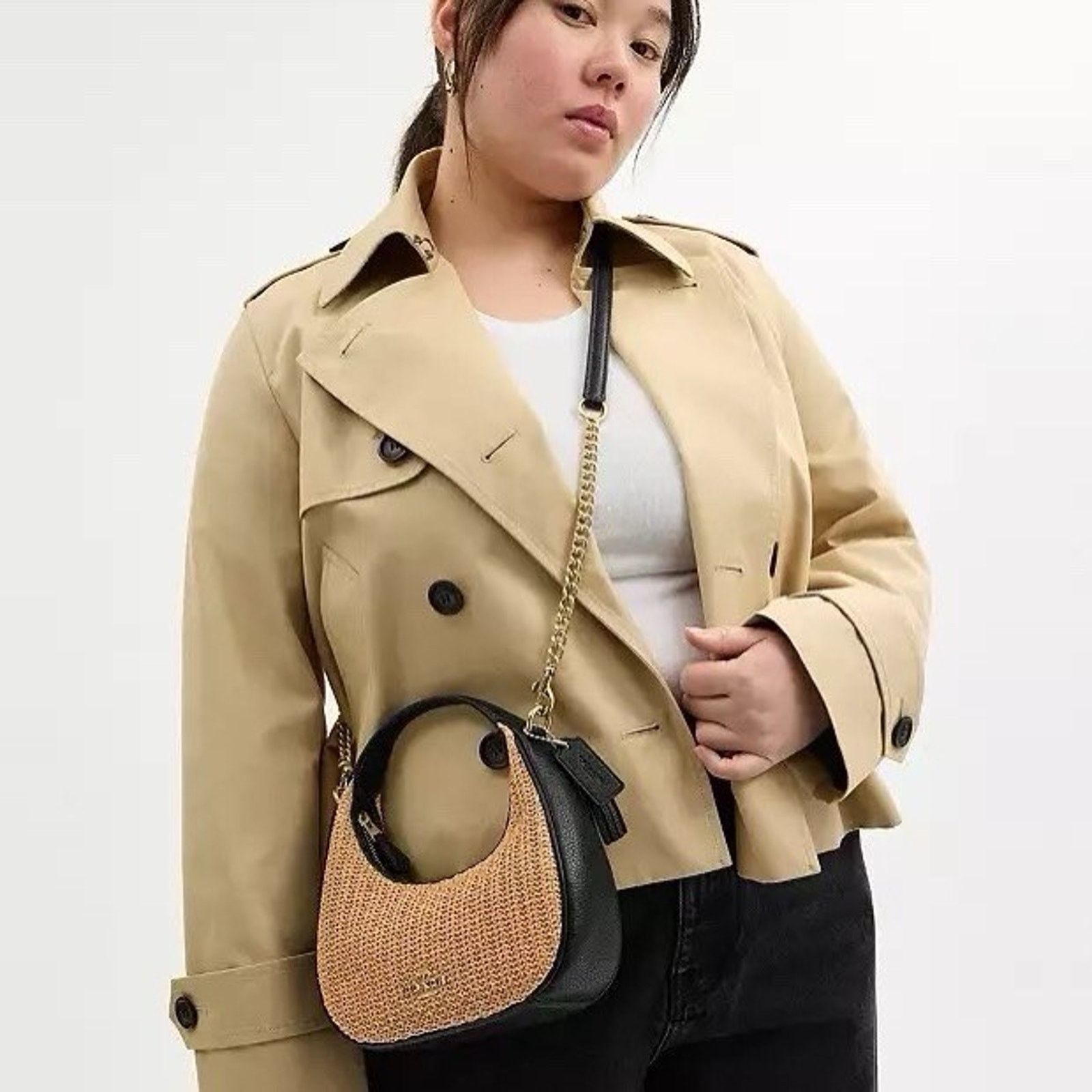 Coach NWT Coach Carmen Mini Crossbody Bag CAL02 Toast/Black Size ONE SIZE - 11 Thumbnail