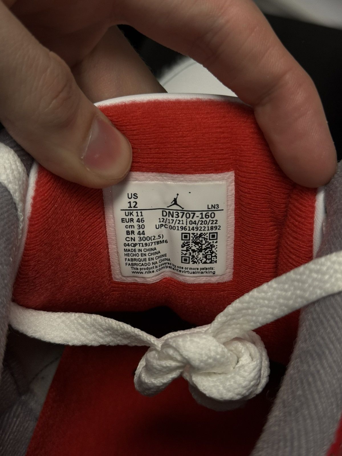Jordan Brand × Nike Jordan 3 Fire Red Cement (2022) Size 12 🧼 Size US 12 / EU 45 - 10 Thumbnail