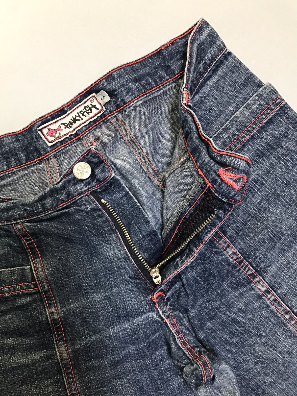 JNCO Vintage pink fish big pockets cargodenim Size 30" / US 8 / IT 44 - 6 Thumbnail