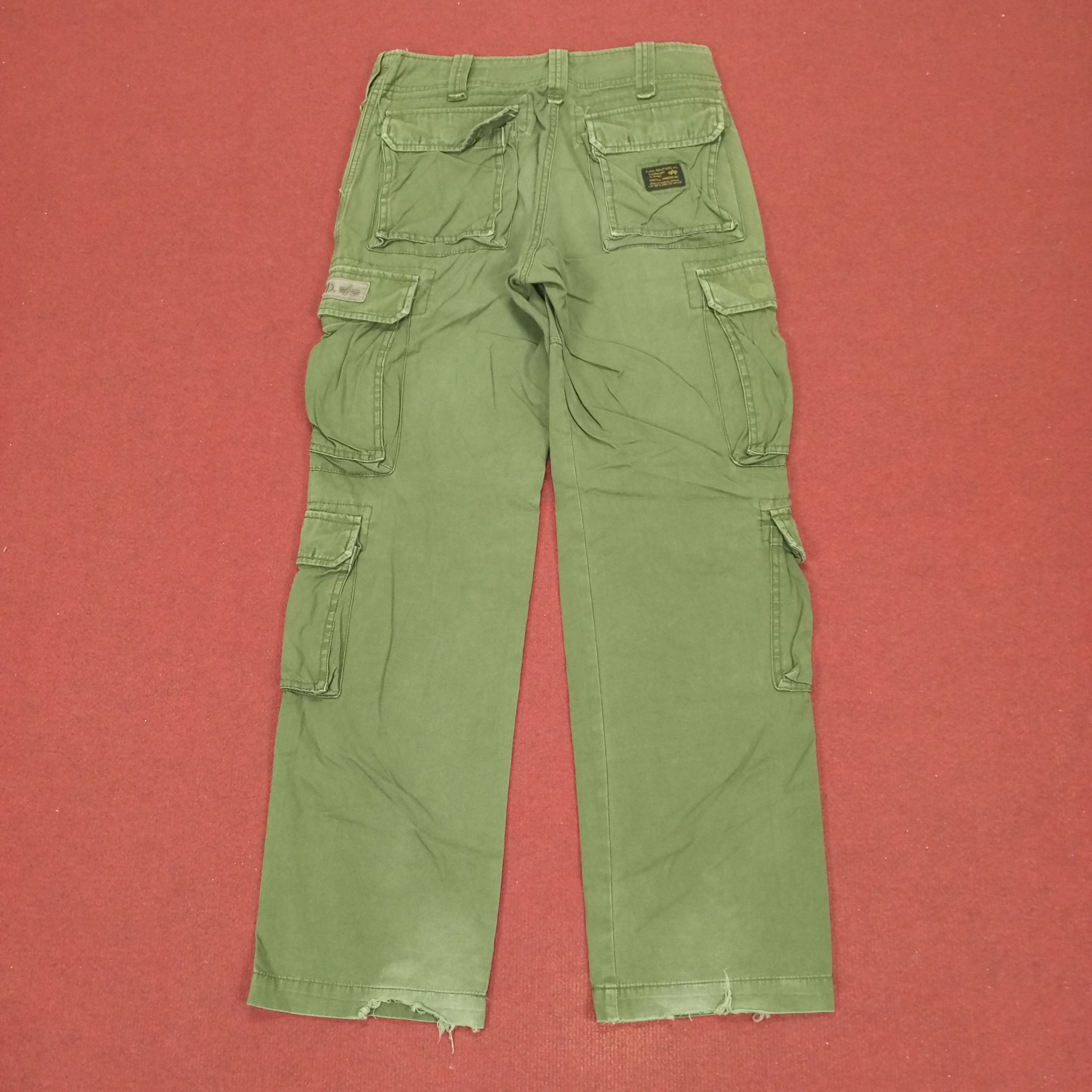 Alpha Industries × Vintage Alpha Industries Cargo Style Pants Multi Pocket Size US 30 / EU 46 - 4 Thumbnail
