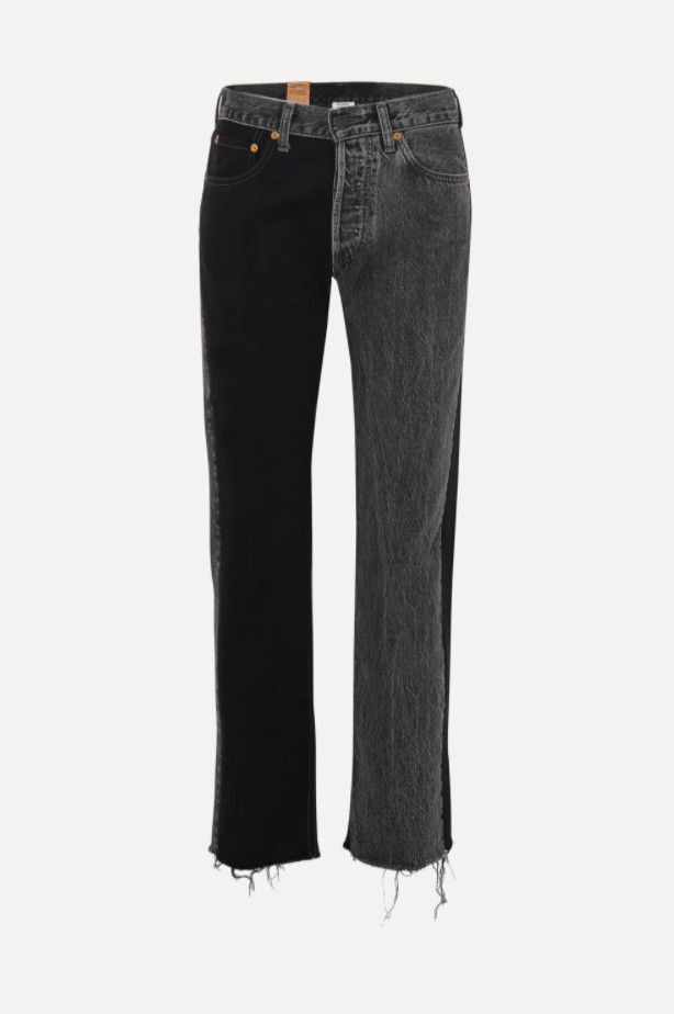 Vetements Vetements x Levi"s 501 two tone straight crop jean Size 28" / US 6 / IT 42 - 1 Thumbnail
