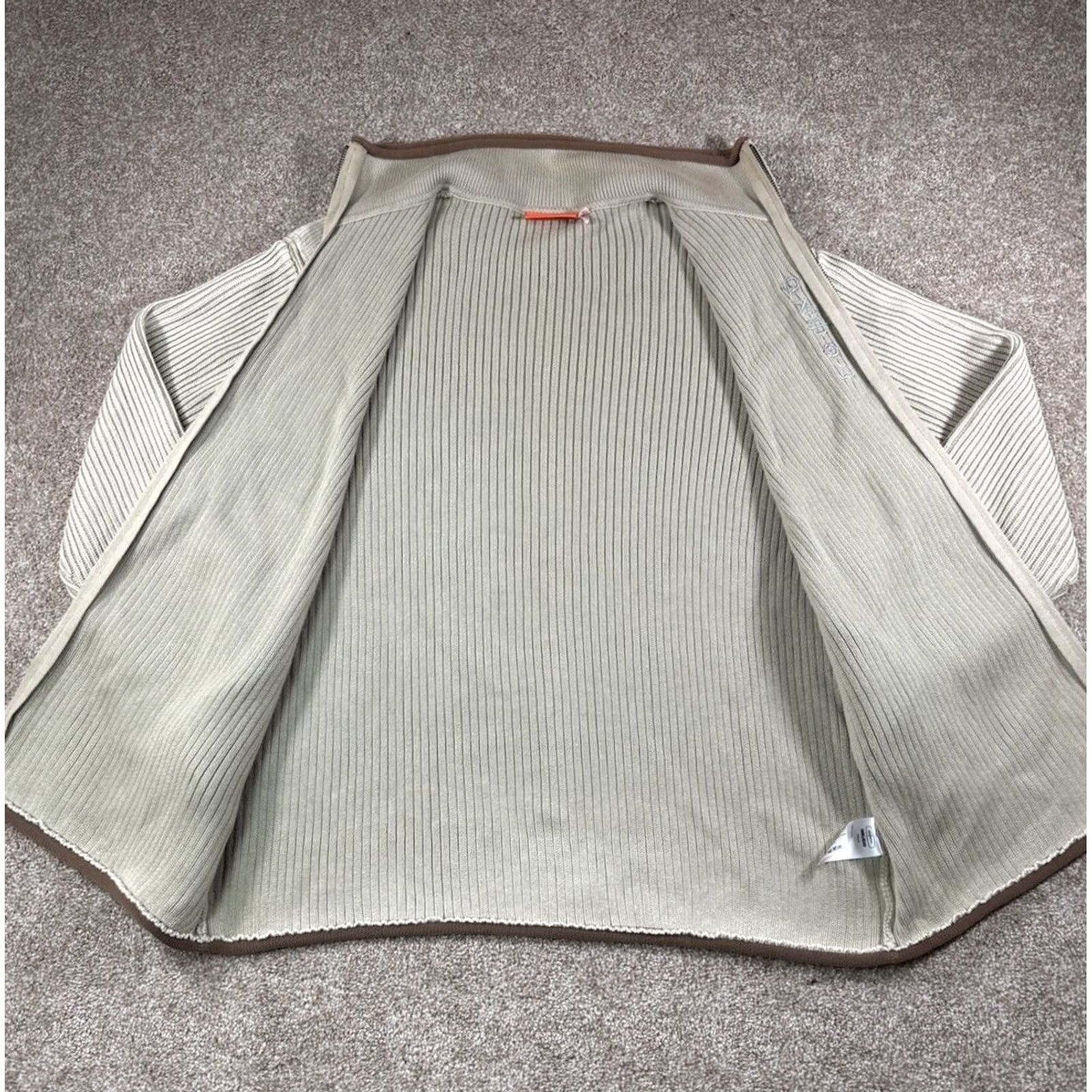 Vintage VINTAGE Oxbow Full Zip Sweater Embroidered Beige Men’s Size L Slim Fit Sweater Casual 90s Y2K Retro Unisex Adults Size US L / EU 52-54 / 3 - 7 Thumbnail