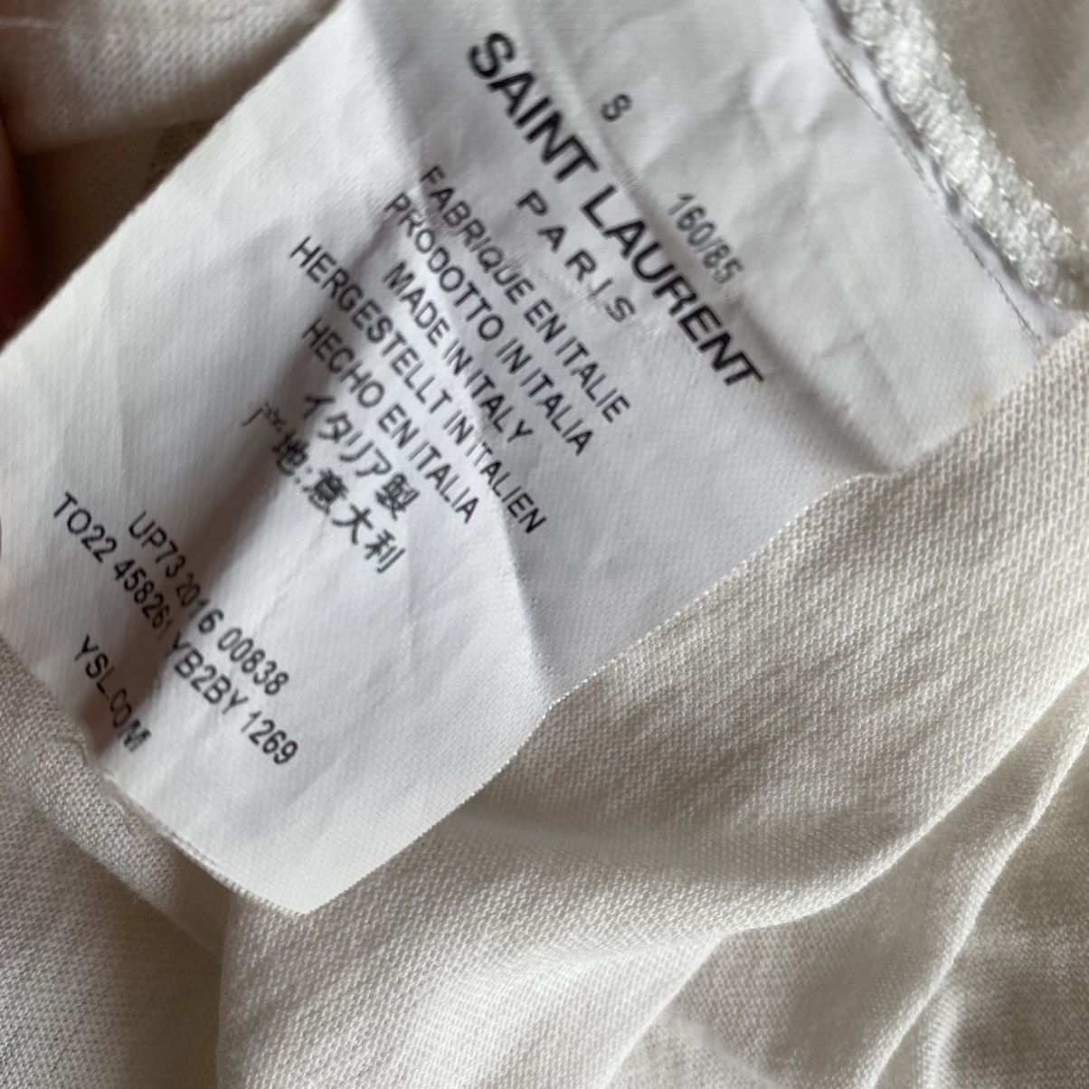 Saint Laurent Paris SLP Love T Shirt Size US S / EU 44-46 / 1 - 3 Thumbnail