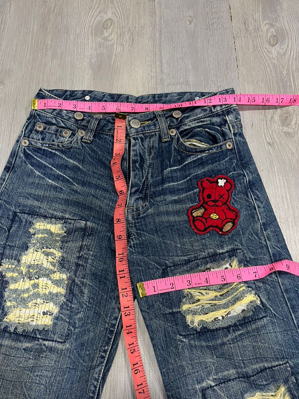 Hysteric Glamour Vintage JEANS BEAR Distressed Denim Size US 28 / EU 44 - 6 Thumbnail