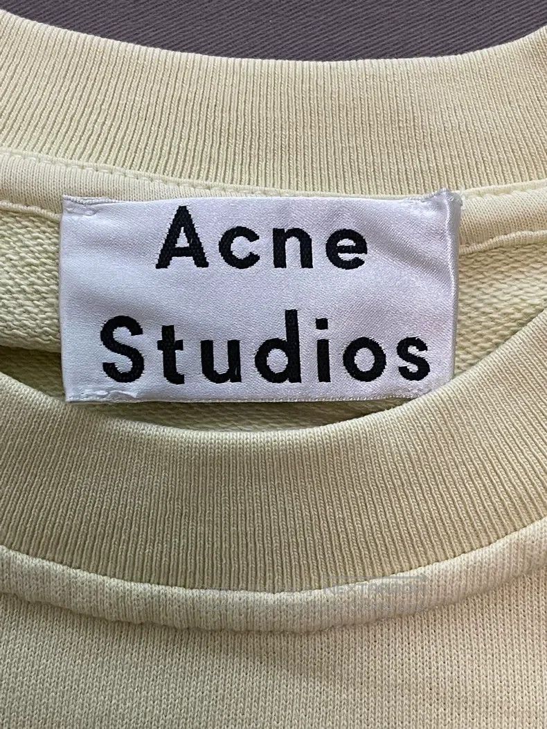 Acne Studios Acne Studios Baby Yellow Hooded Sweatshirt, Oversized Size XXS / US 00 / IT 34 - 6 Thumbnail
