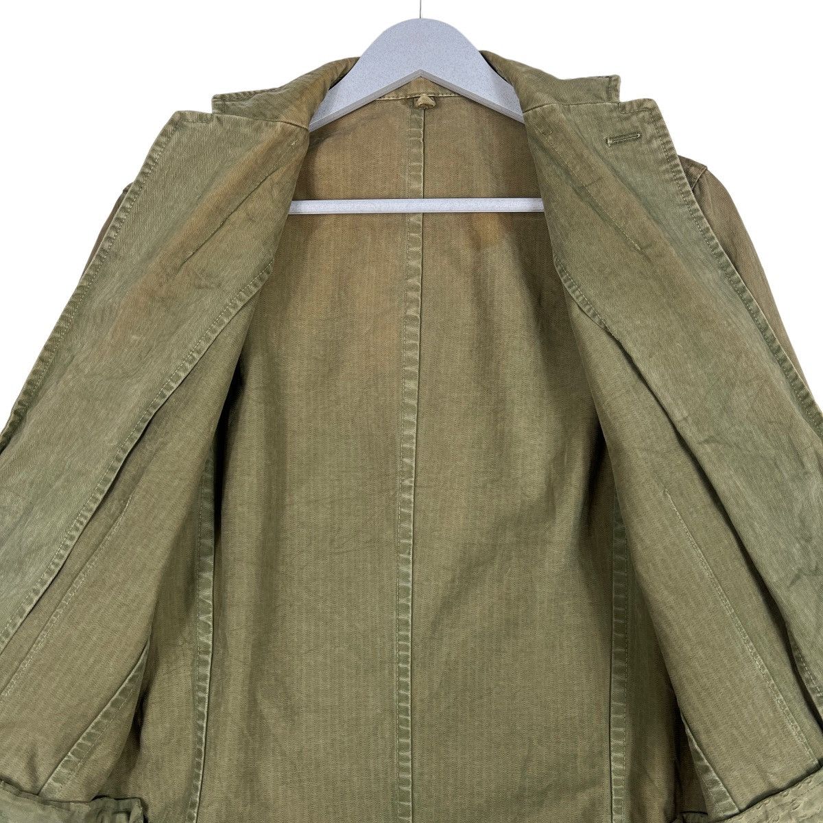 Lounge Lizard 🔥 LOUNGE LIZARD HARRINGBONE TWILL BLAZER JACKET Size US S / EU 44-46 / 1 - 12 Thumbnail