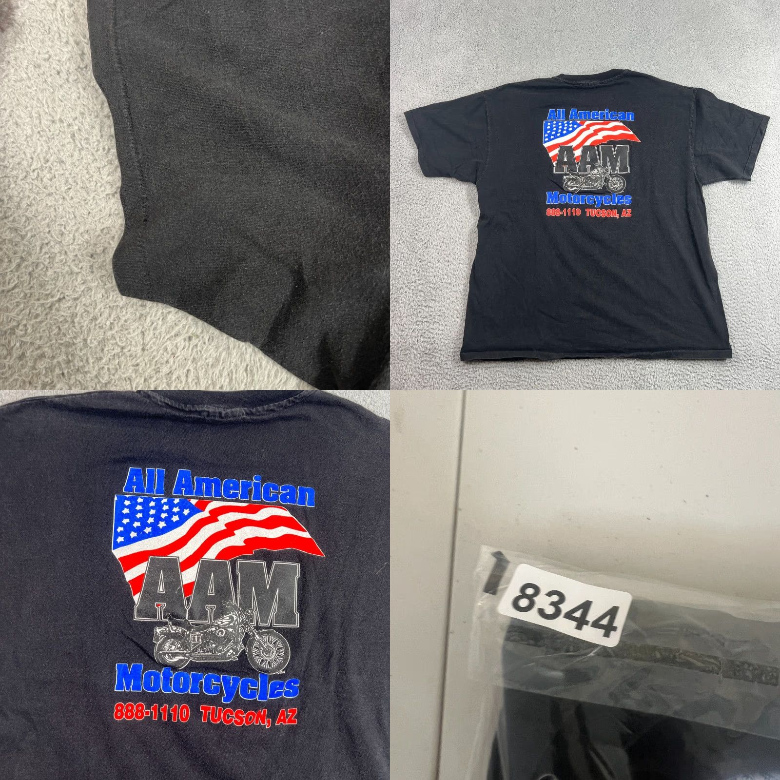 Vintage VINTAGE Motorcycle T-Shirt Mens XL Black Solid Crew Neck Short Sleeve USA 90s Motorcycle Ride in Style Mens XL Size US XL / EU 56 / 4 - 8 Thumbnail