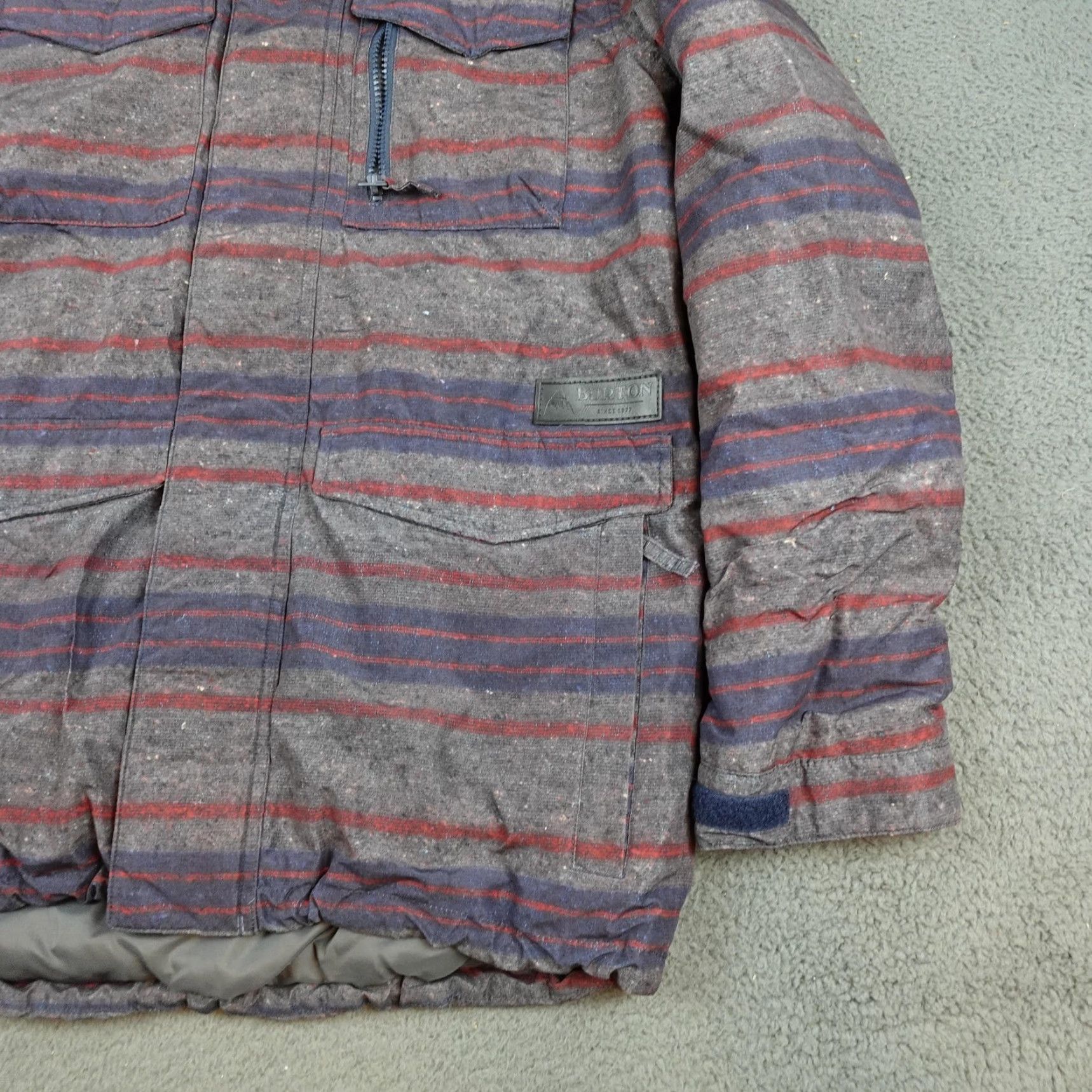 Burton Burton Covert Living Lining Jacket Mens Small Gray Hooded Ski Snowboard Size US S / EU 44-46 / 1 - 2 Thumbnail