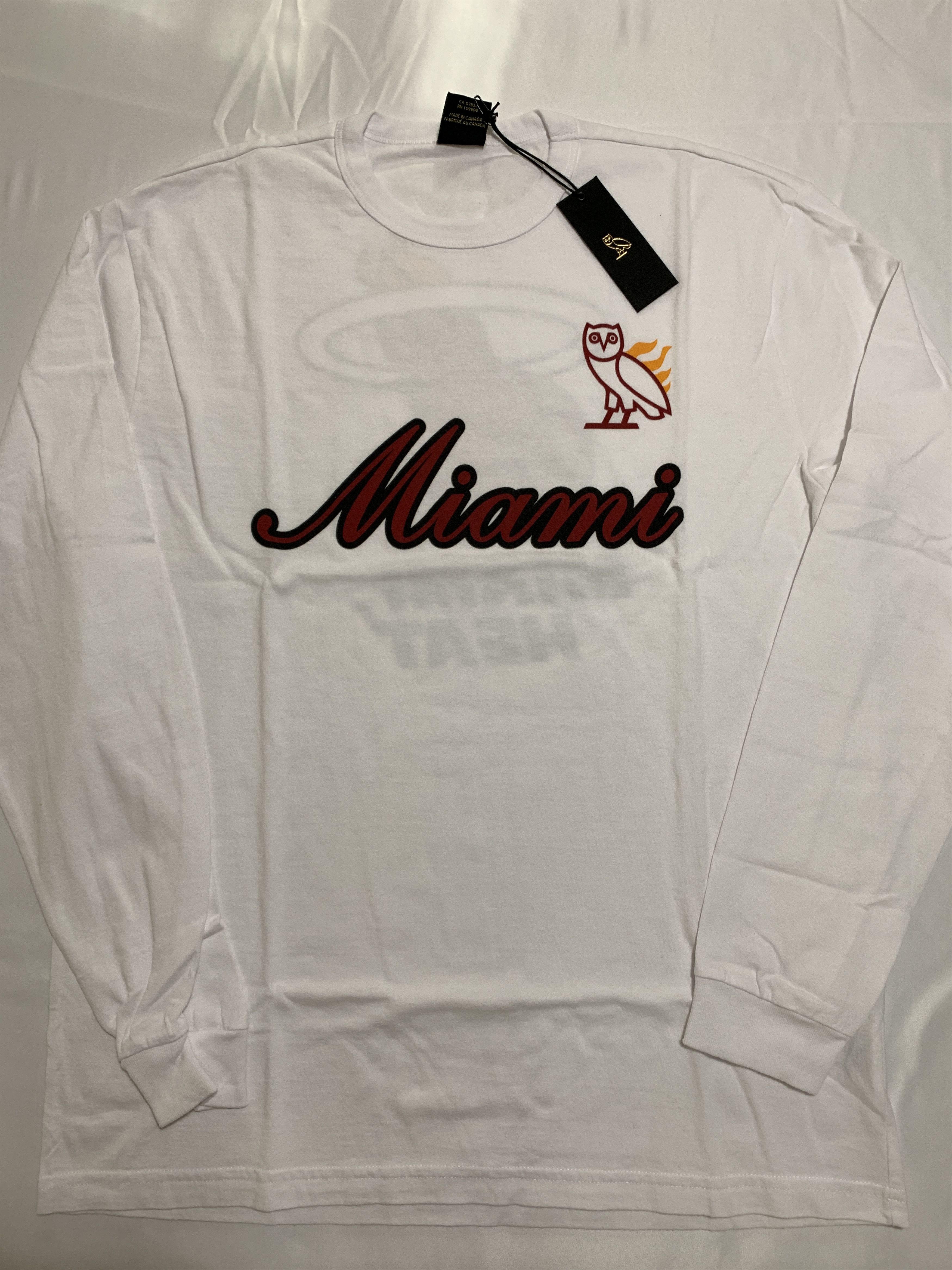 Drake OVO X NBA MIAMI HEAT LONG SLEEVE Size US M / EU 48-50 / 2 - 1 Thumbnail