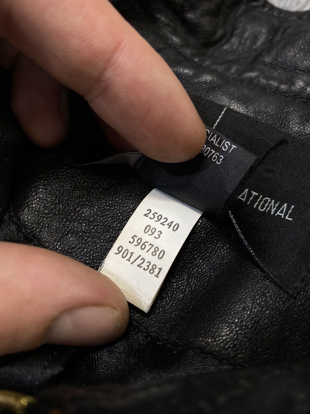 Vintage Moda International Black Leather Moto Jacket Japanese Brand Size ONE SIZE - 4 Thumbnail
