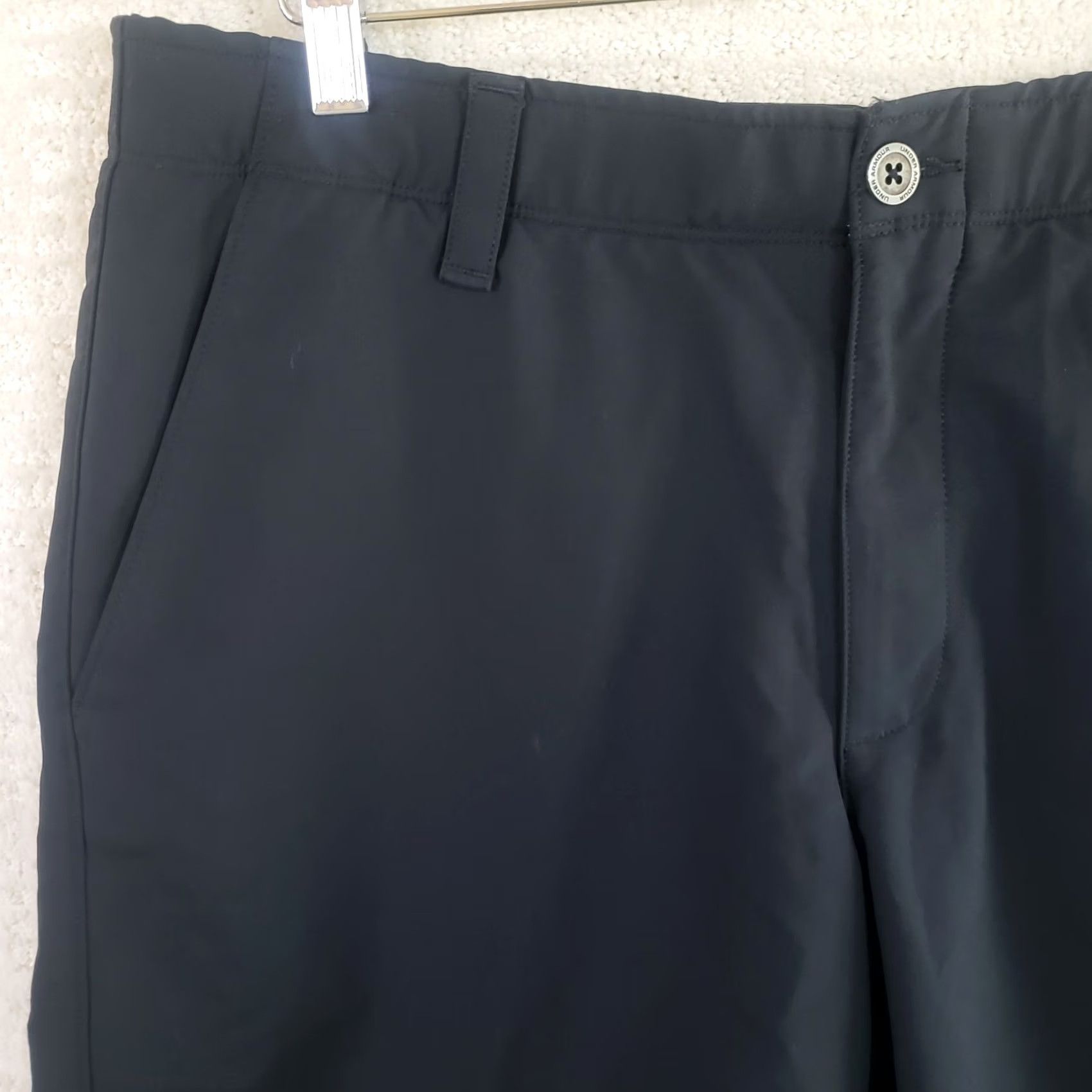 Under Armour Under Armour Shorts Mens 38 Black Golf HeatGear Stretch Performance 38x10 Size US 38 / EU 54 - 2 Thumbnail