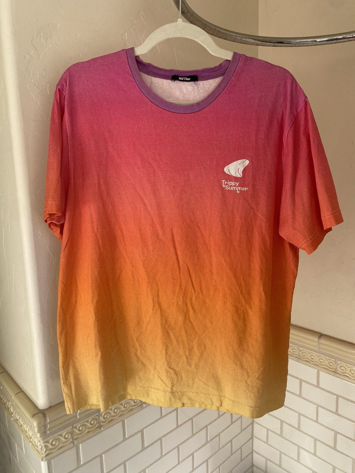 Jaden Smith × Msftsrep MSFTSrep Sunset Trippy Summer Mushrooms Tee Size US XL / EU 56 / 4 - 1 Thumbnail