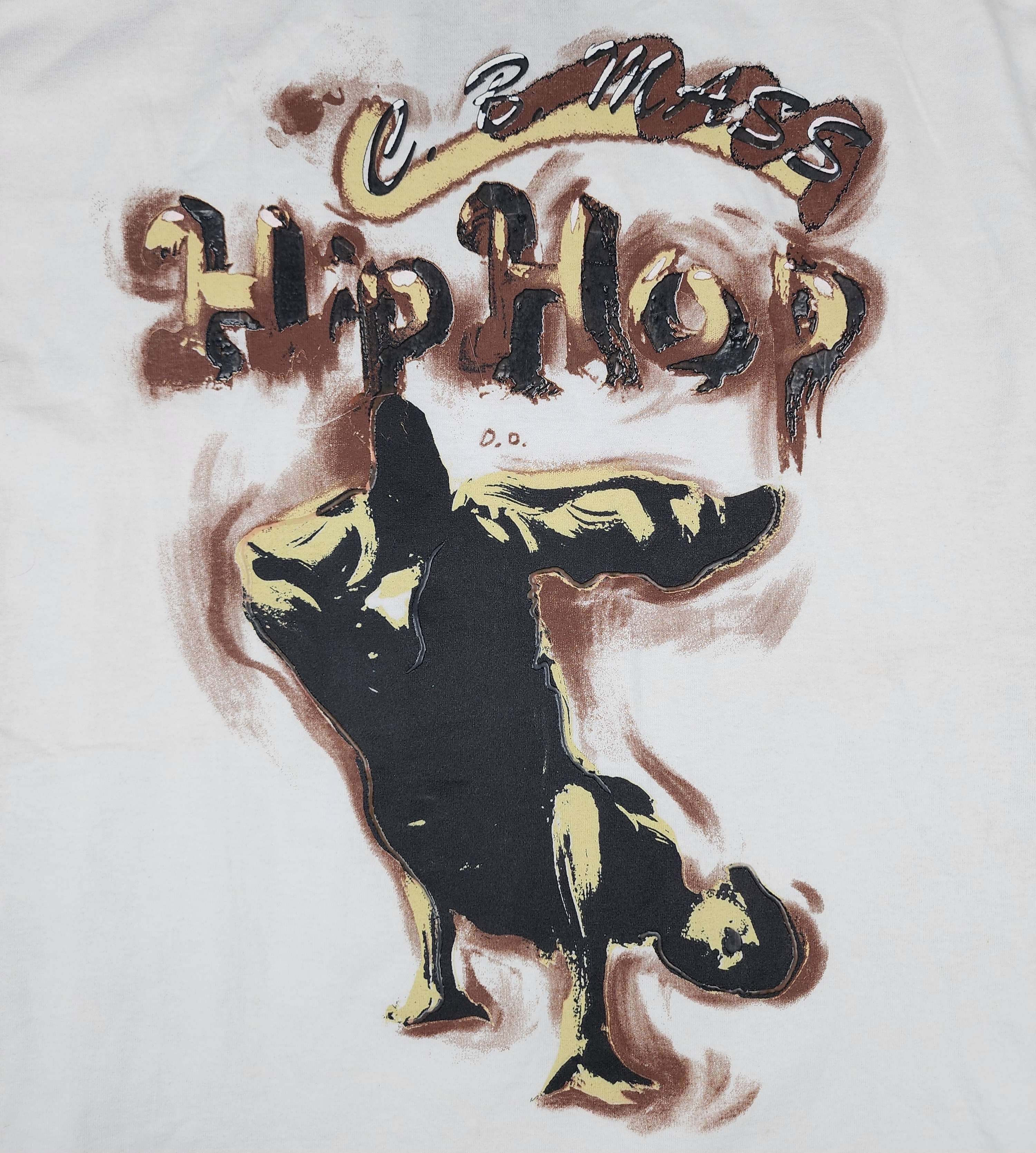 Vintage Vintage DSWT 90s NBN Gear C.B.Mass Hiphop Bboy tee Size US XXL / EU 58 / 5 - 2 Thumbnail