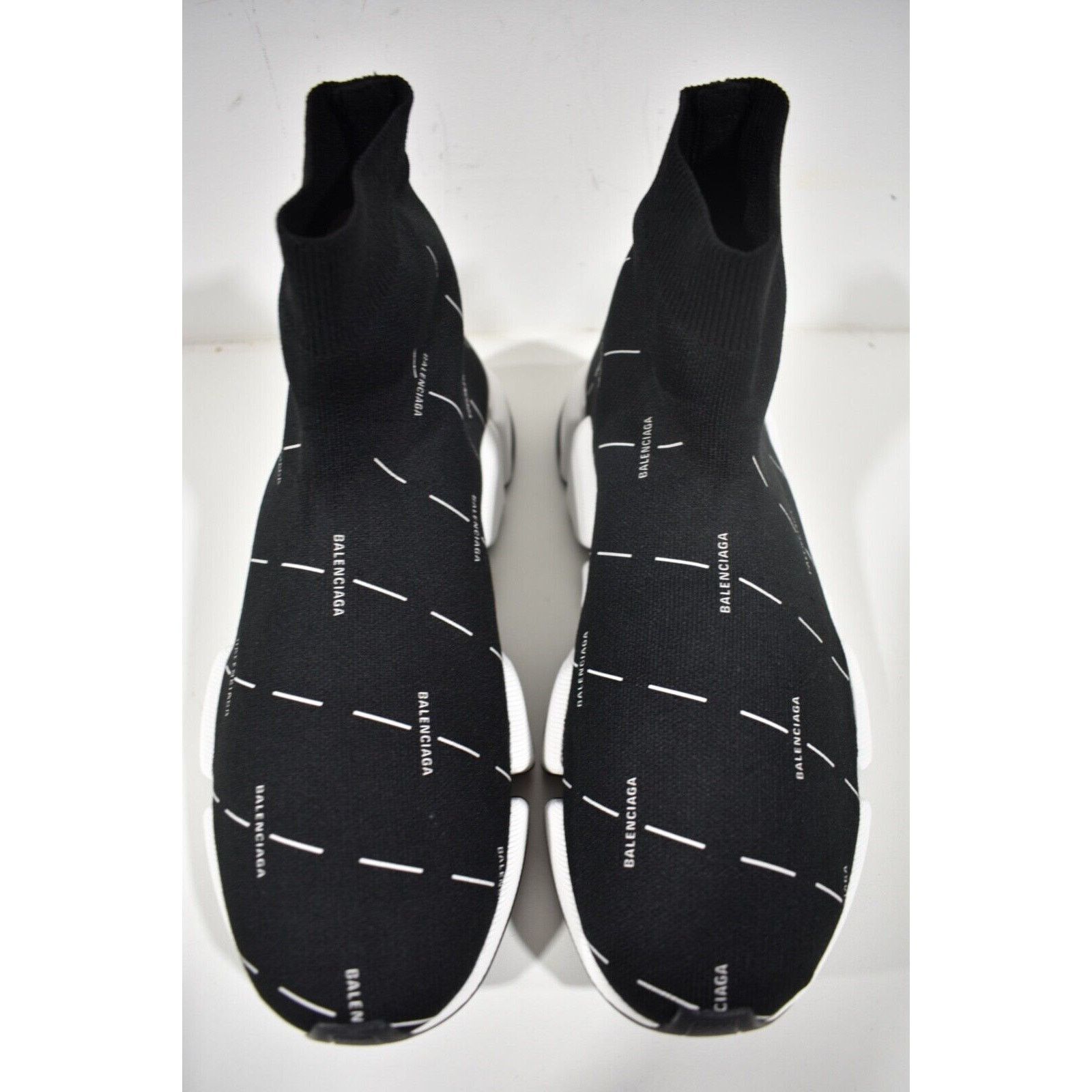 Balenciaga Mens Speed 2.0 Sock All Over Logo High Top Sneaker Size US 11 / EU 44 - 7 Thumbnail