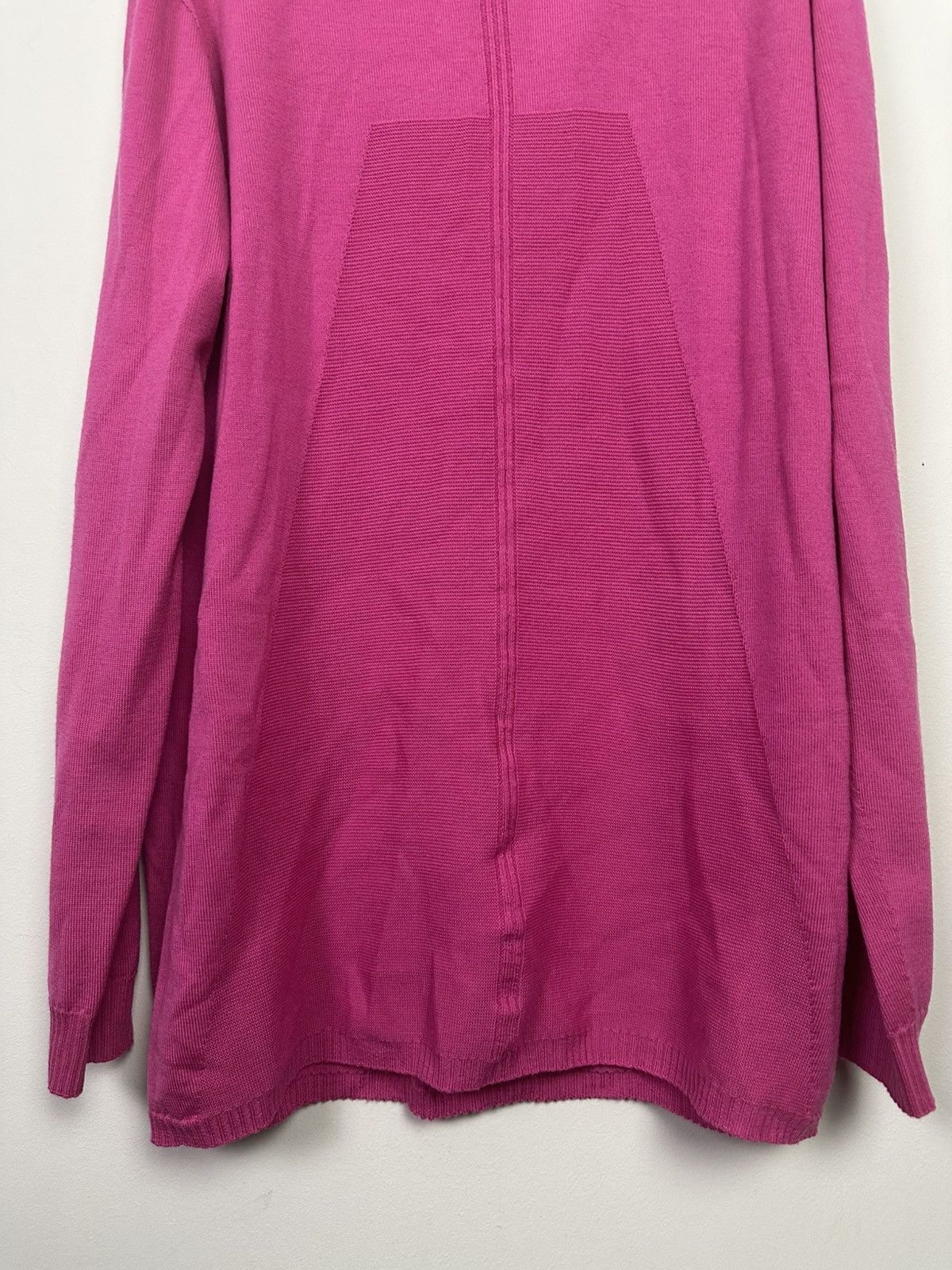 Rick Owens SS23 ‘EDFU’ Hot Pink Geo Wool Knit Sweater Size US L / EU 52-54 / 3 - 3 Thumbnail