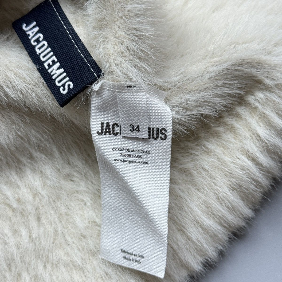 Jacquemus Jacquemus - La Maille Neve Fur Cropped Cardigan Type Size XXS / US 00 / IT 34 - 8 Thumbnail