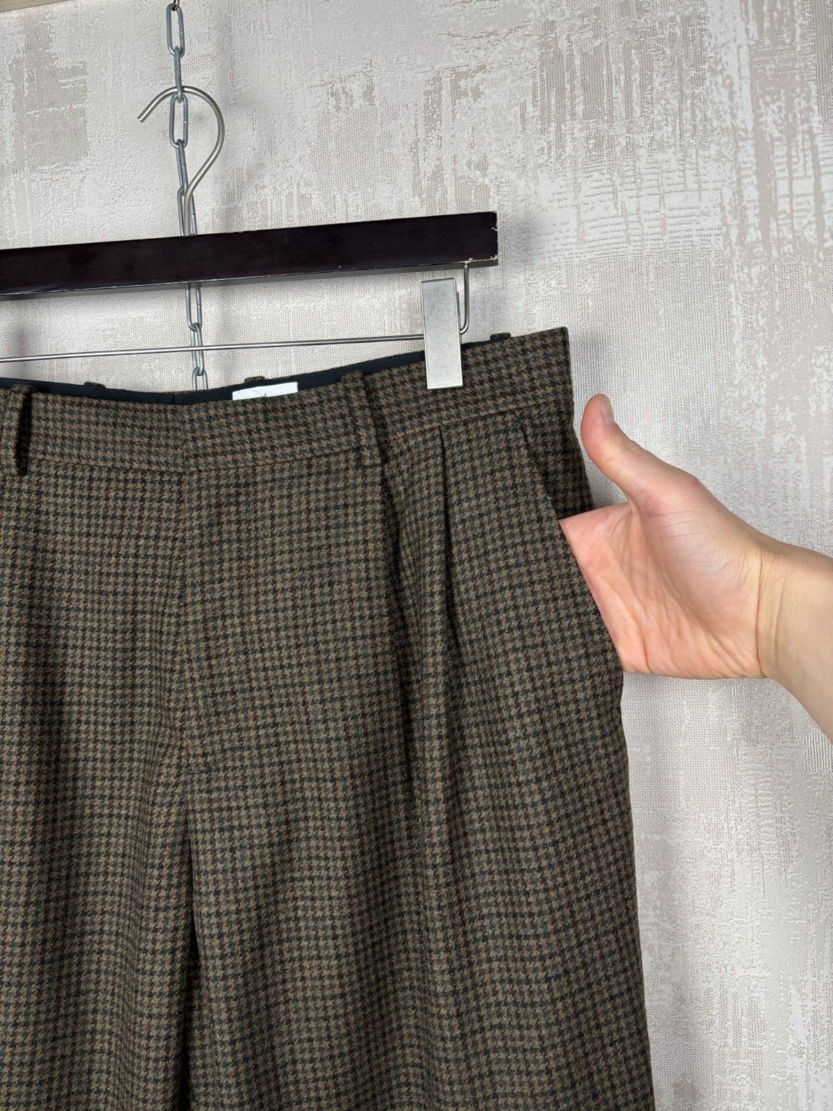 H&M H&M Edition by John Boyega Houndstooth Wool Blend Pants Size US 36 / EU 52 - 7 Thumbnail