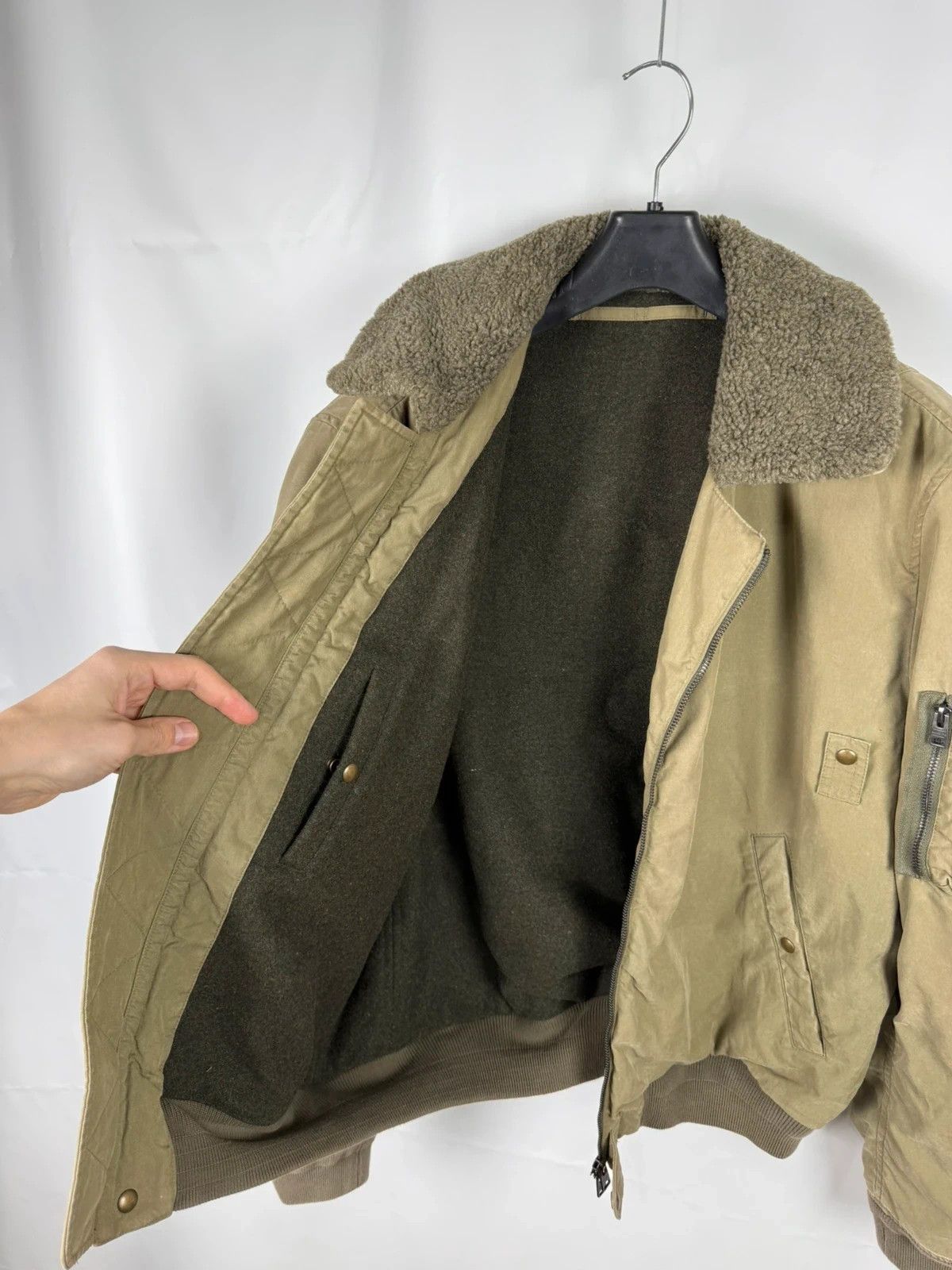 Allsaints Allsaints Faro Bomber Very Rare Wool Lined size XL Size US XL / EU 56 / 4 - 10 Thumbnail