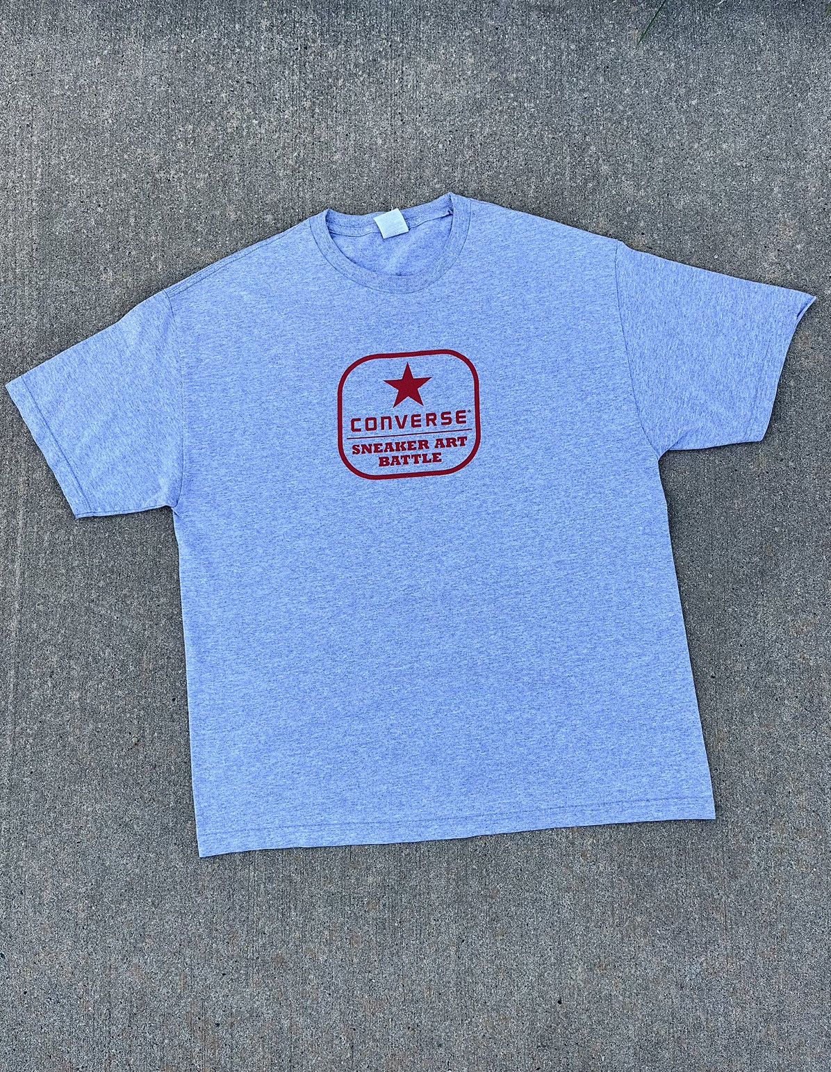 Converse × Vintage Vintage 00’s Converse “Sneaker Art Battle” T-Shirt Size US L / EU 52-54 / 3 - 1 Thumbnail