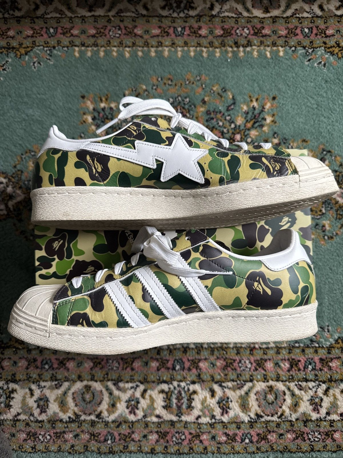 Adidas Adidas Superstar BAPE ABC Camo Size US 10 / EU 43 - 2 Thumbnail