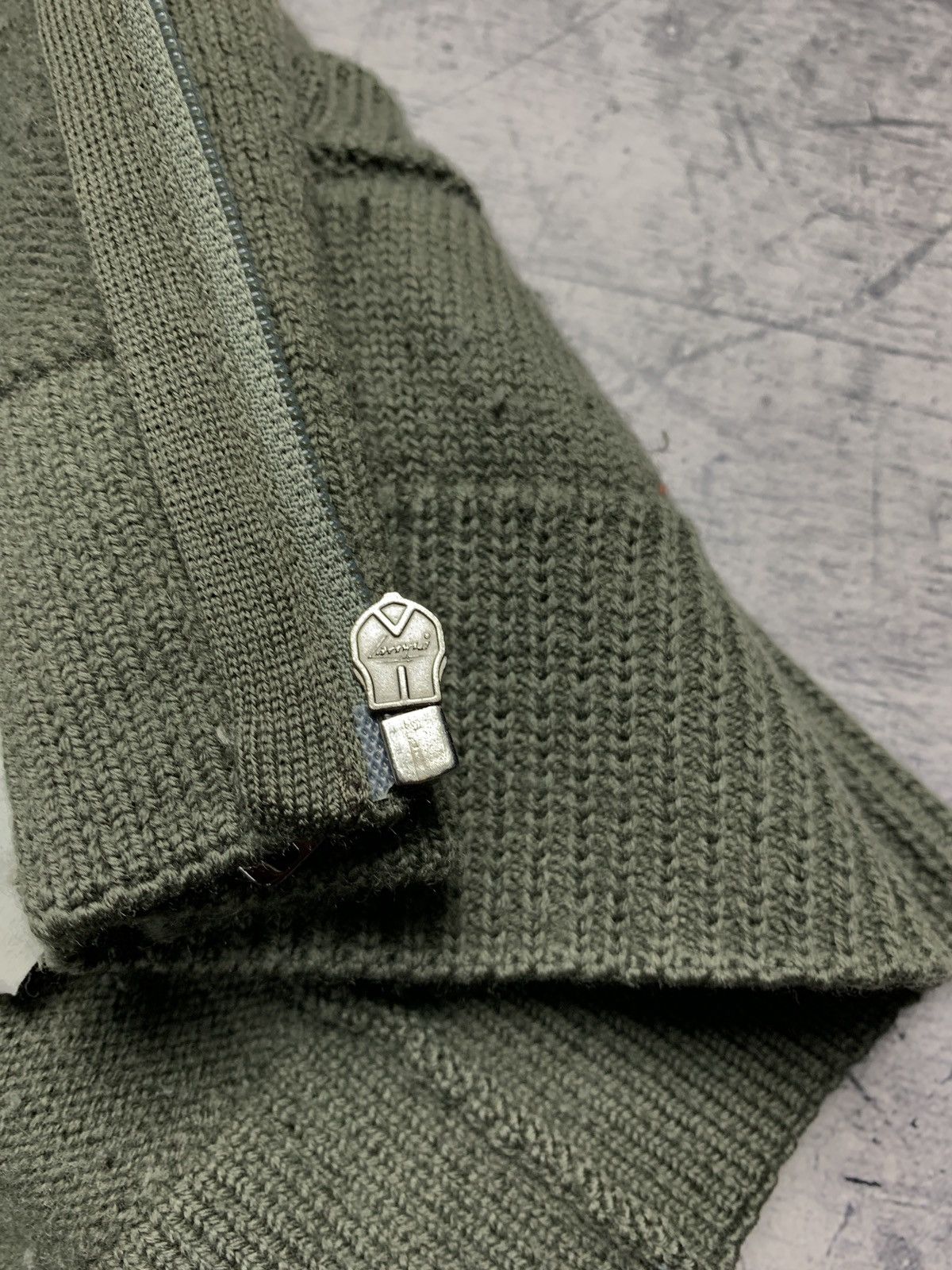Trussardi Trussardi Men's Wool Cardigan Luxury Sweater Size L Green Size US L / EU 52-54 / 3 - 10 Thumbnail