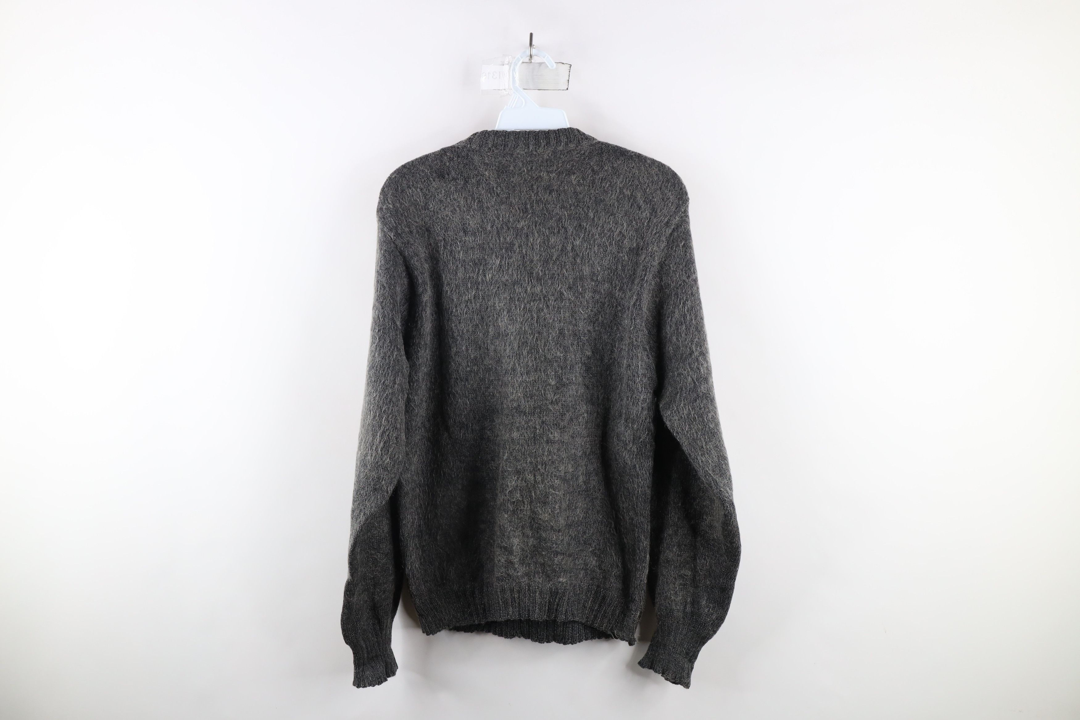 Vintage Vintage 40s 50s Streetwear Wool Shag Knit Sweater Gray Size US S / EU 44-46 / 1 - 13 Thumbnail
