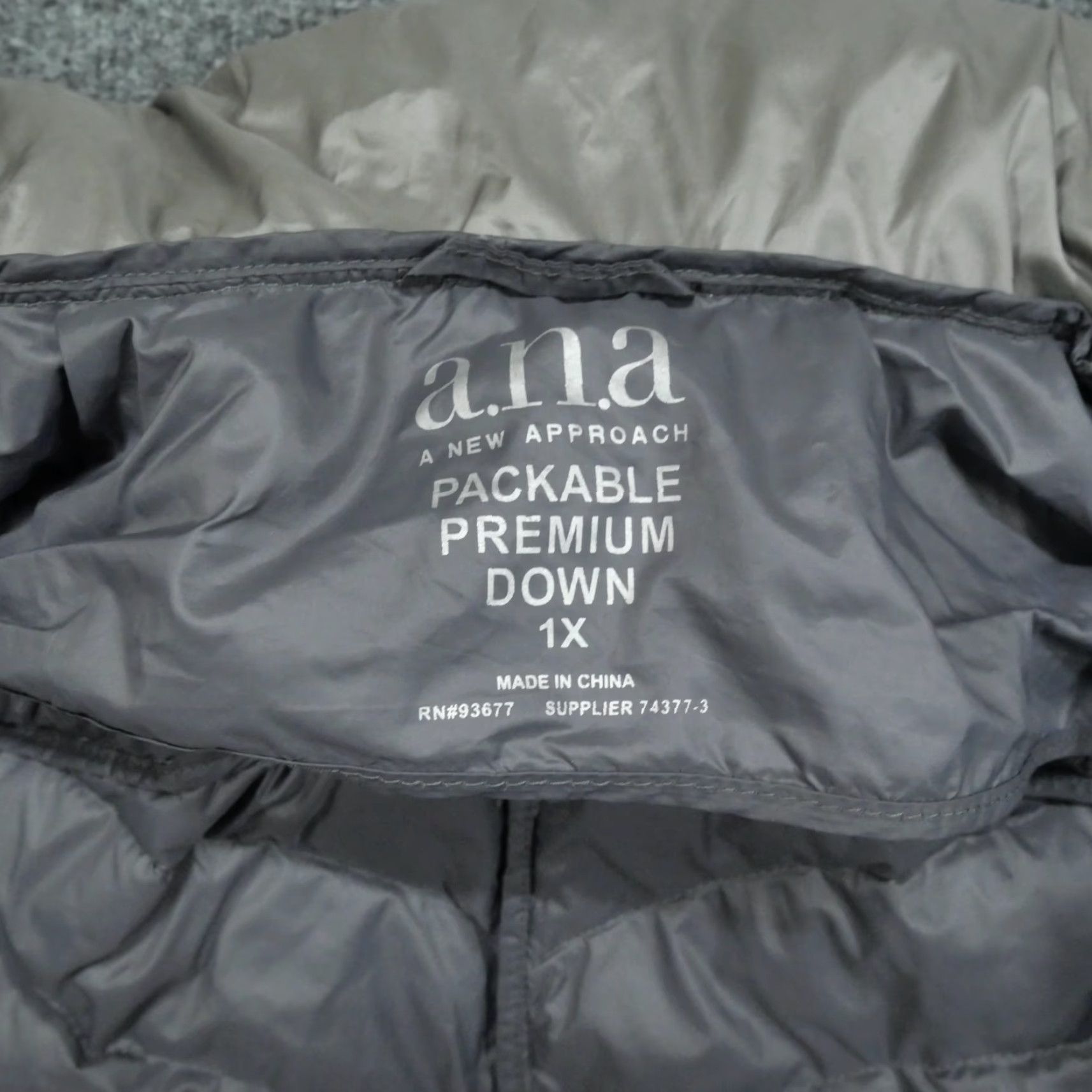 Vintage **A New Approach Jacket XL Grey Women's Down Puffer** User: A New Approach Jacket Grey Women's XL Down Puffer Size XL / US 12-14 / IT 48-50 - 7 Thumbnail