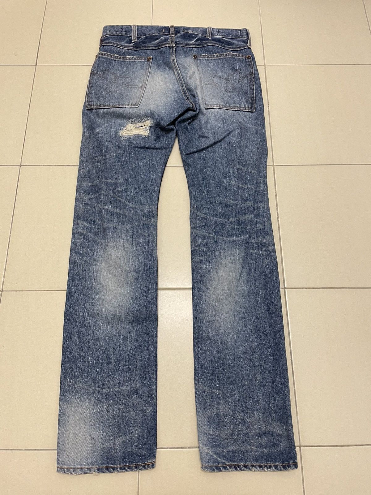 Japanese Brand Blue Way Japan Distressed Jeans Size US 30 / EU 46 - 4 Thumbnail