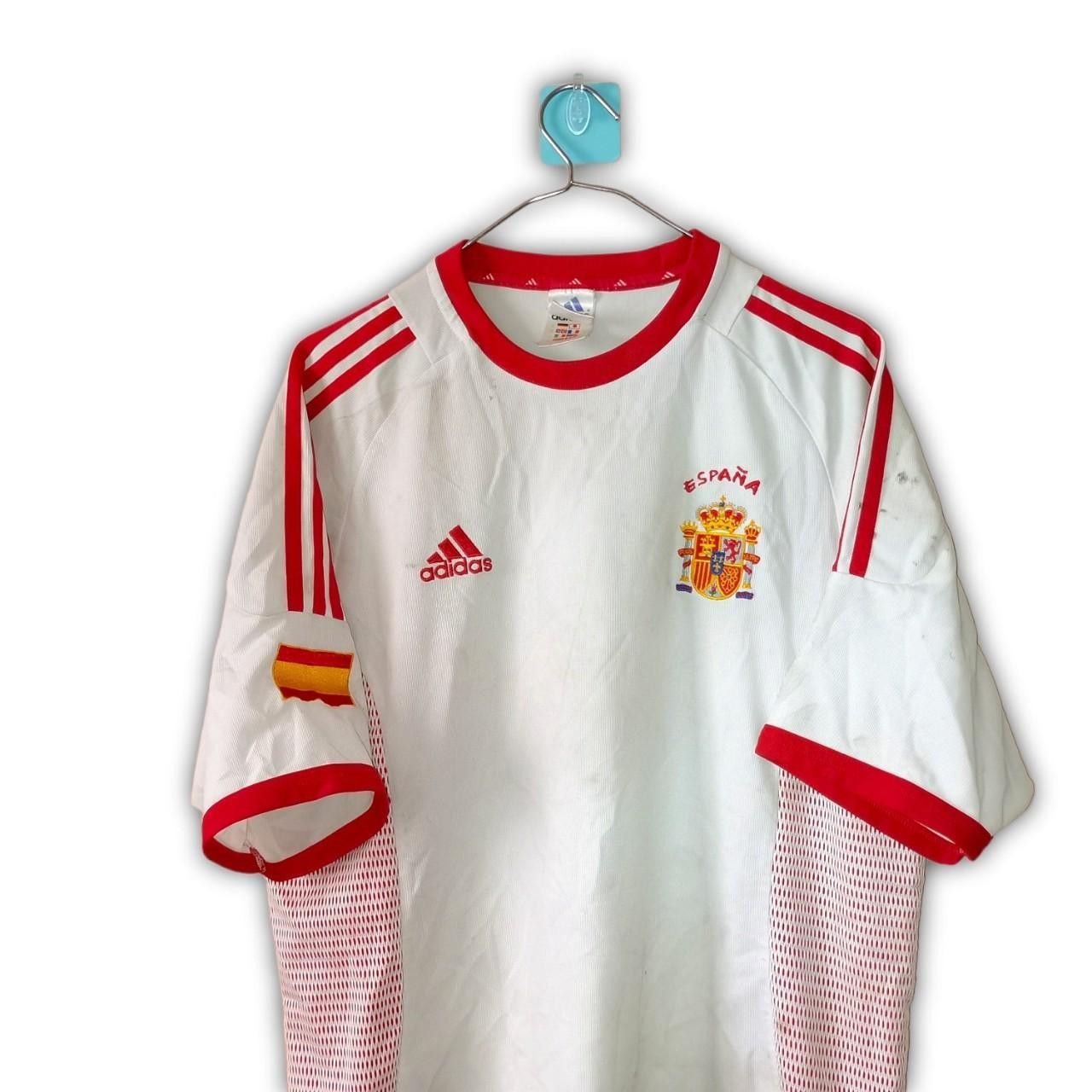 Adidas Spain 2002 2003 Away Shirt Jersey Maglia maillot Camiseta Size US M / EU 48-50 / 2 - 2 Thumbnail