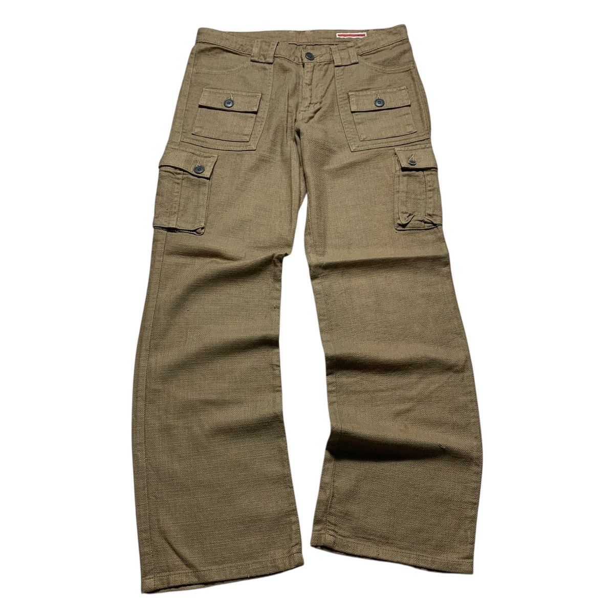Japanese Brand Vintage E Blue Iron Forge Hemp Canvas Cargo Pants Size US 28 / EU 44 - 1 Thumbnail
