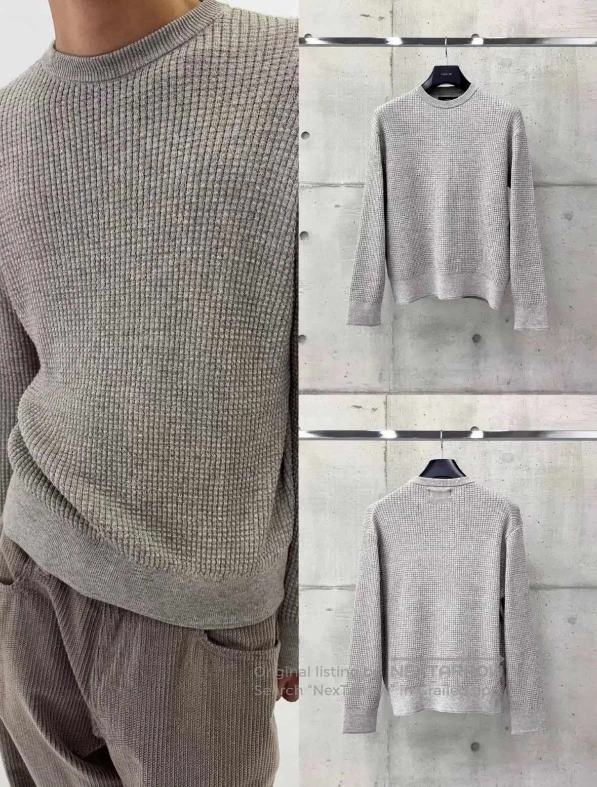 Vuja De gray textured long sleeve sweater. Size US XS / EU 42 / 0 - 3 Thumbnail
