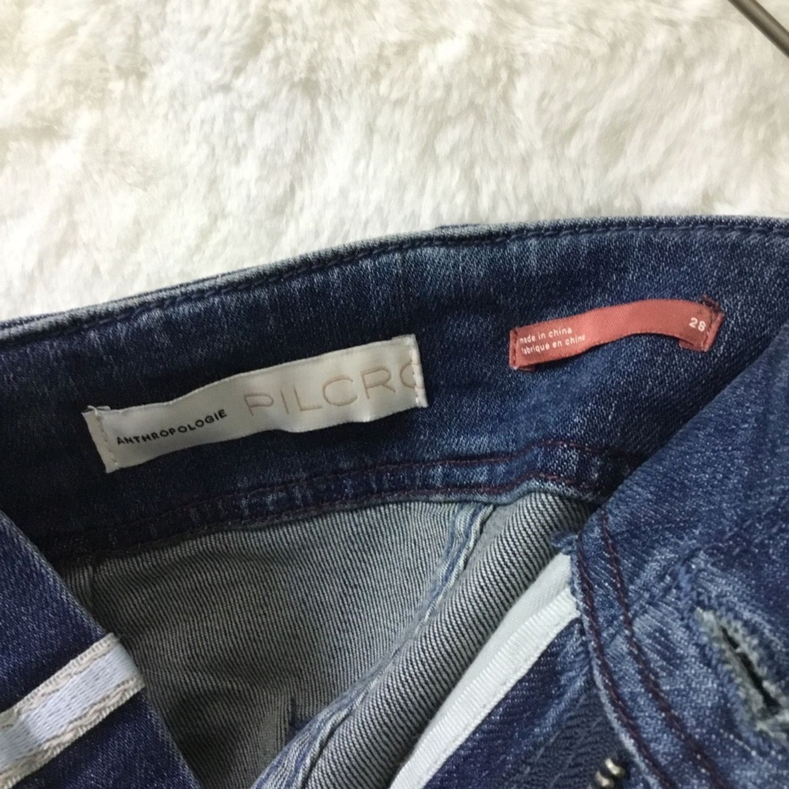 Anthropologie Anthropologie Pilcro Blue High-rise Skinny Jeans Size 28" / US 6 / IT 42 - 13 Thumbnail