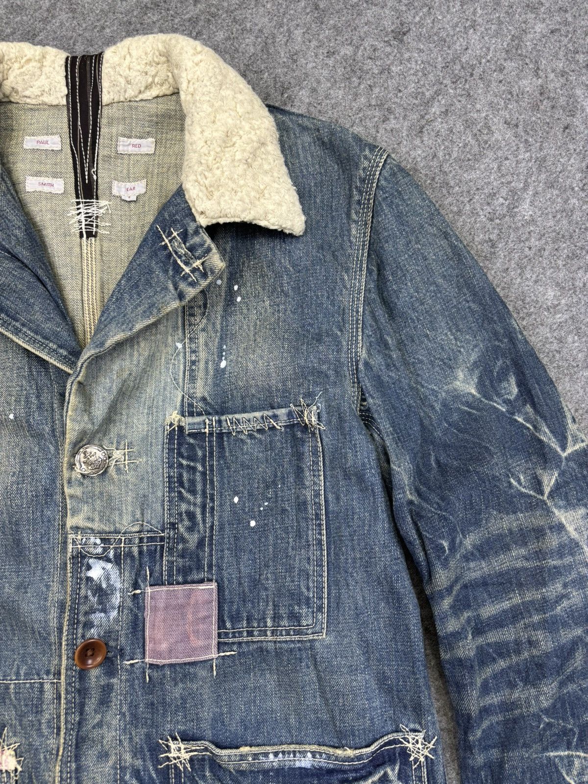 Paul Smith 💥Old Man Style💥Full Denim Charecter Chore Jacket F775 Size US S / EU 44-46 / 1 - 20 Thumbnail