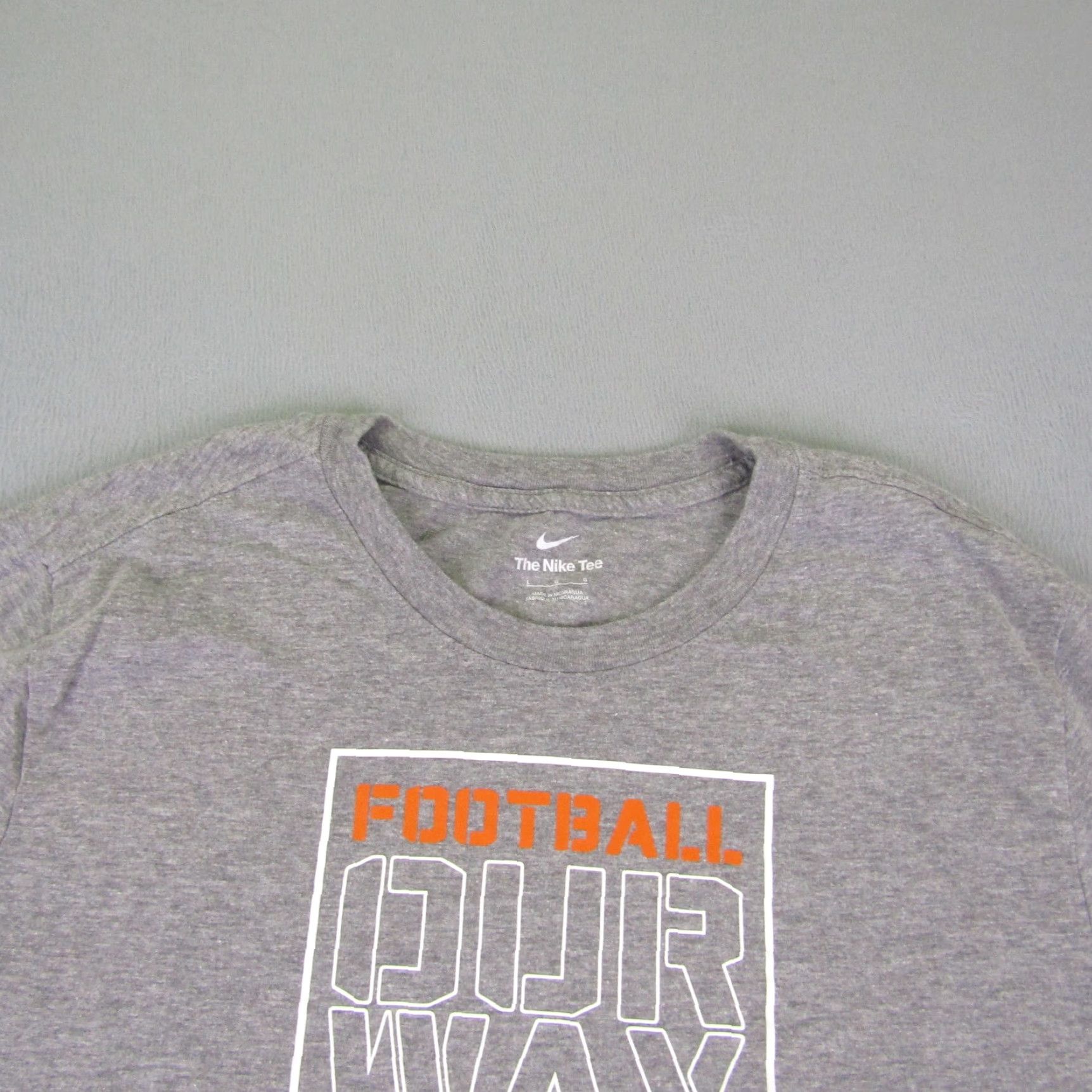 Nike Nike Shirt Mens Large Gray Next Level Flag Football Short Sleeve Athletic Tee Size US L / EU 52-54 / 3 - 3 Thumbnail