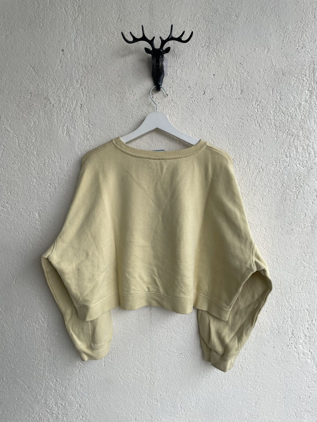 Stussy 00s Stussy Cropped Sweater Big Logo Y2K Miumiu CDG Hysteric Size XL / US 12-14 / IT 48-50 - 6 Thumbnail