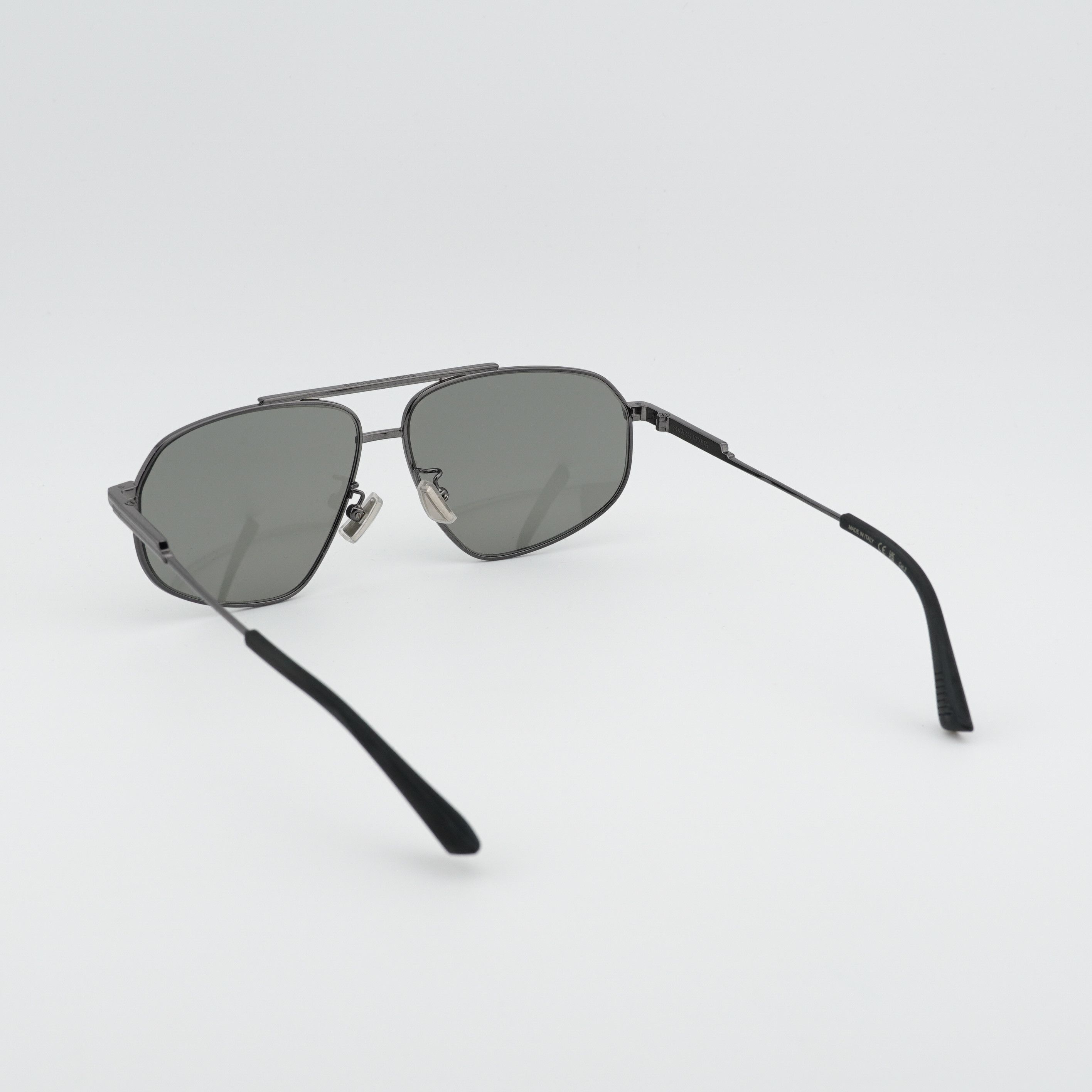 Bottega Veneta Bottega Veneta BV1194S 001 Sunglasses Ruthenium Aviator Fram Size ONE SIZE - 3 Thumbnail