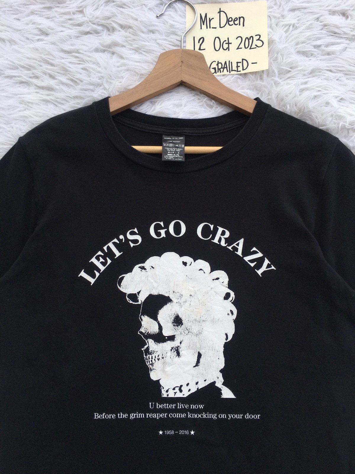 Number (N)ine Rare Vintage Number Nine Let’s Go Crazy Tshirt Size US M / EU 48-50 / 2 - 6 Thumbnail