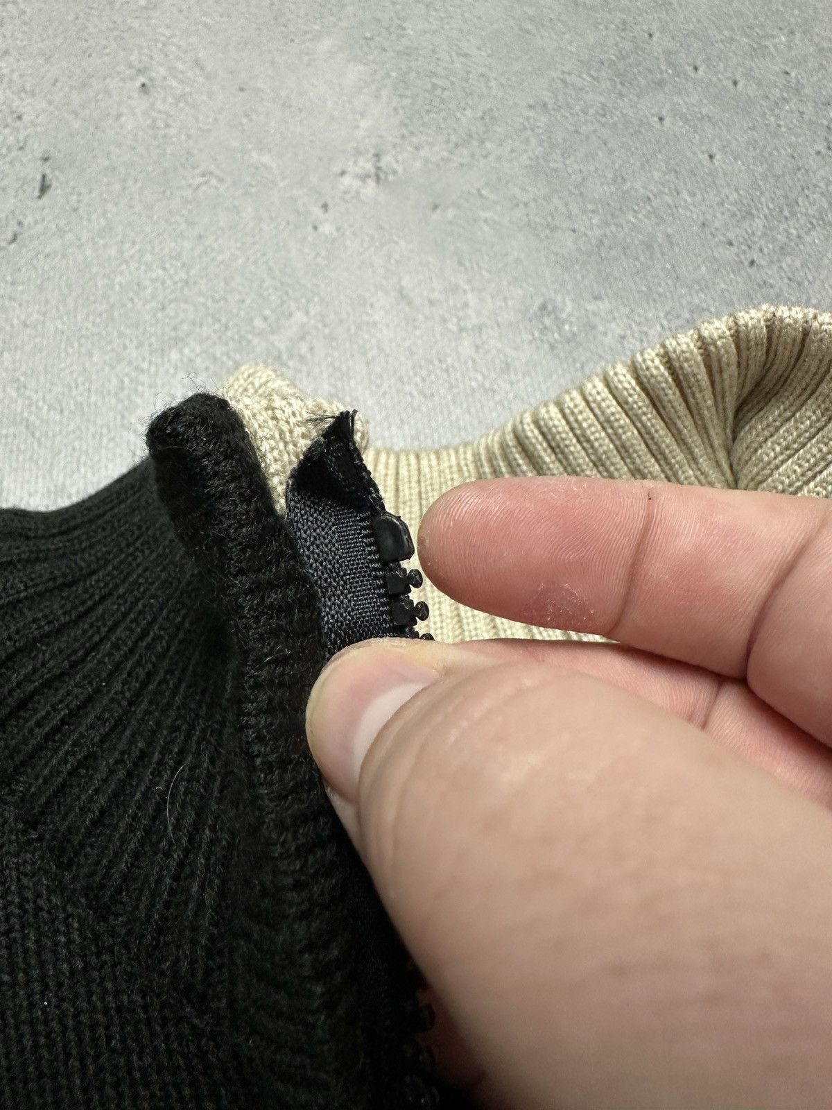 Diesel Diesel Vintage Distressed Knitwear Wool Half-Zip Sweater 90s Size US M / EU 48-50 / 2 - 9 Thumbnail