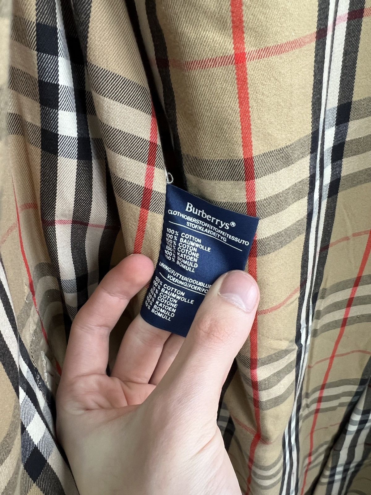 Burberry × Vintage Vintage Burberry Nova Check Trench coat Size US M / EU 48-50 / 2 - 13 Thumbnail