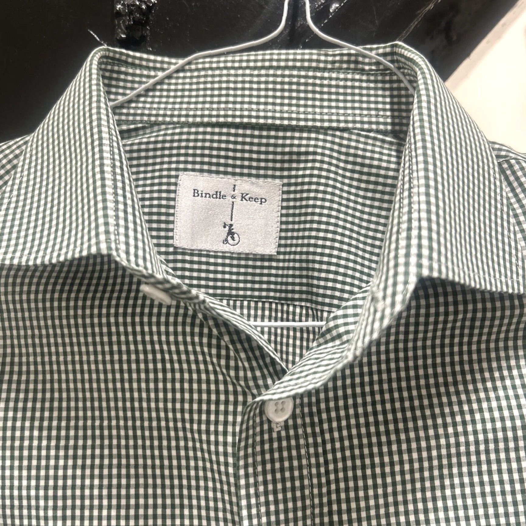Vintage VINTAGE Bindle & Keep Dress Shirt Men 16.5 33 Green Check Casual Formal Luxury Regular Sleeve Long Shirt Mens Size US XL / EU 56 / 4 - 2 Thumbnail
