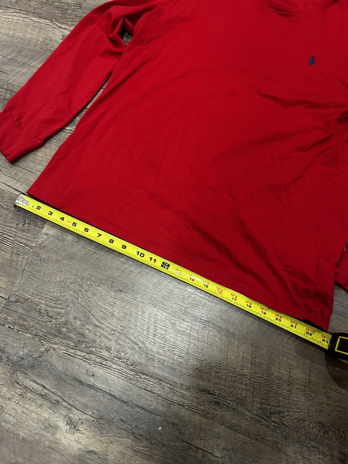 Polo Ralph Lauren ❗️Red Long Sleeve Shirt with Blue Pony❗️ Size US L / EU 52-54 / 3 - 5 Thumbnail