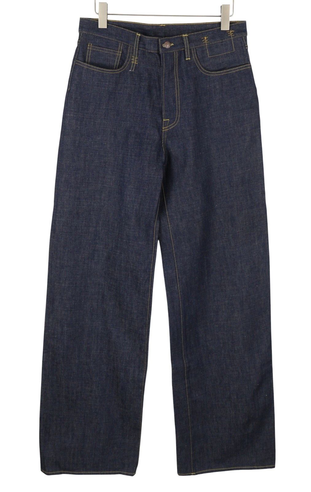 R13 LISA BAGGY 27 Bain Blue Rigid Denim 88192 Size 27" / US 4 / IT 40 - 1 Thumbnail