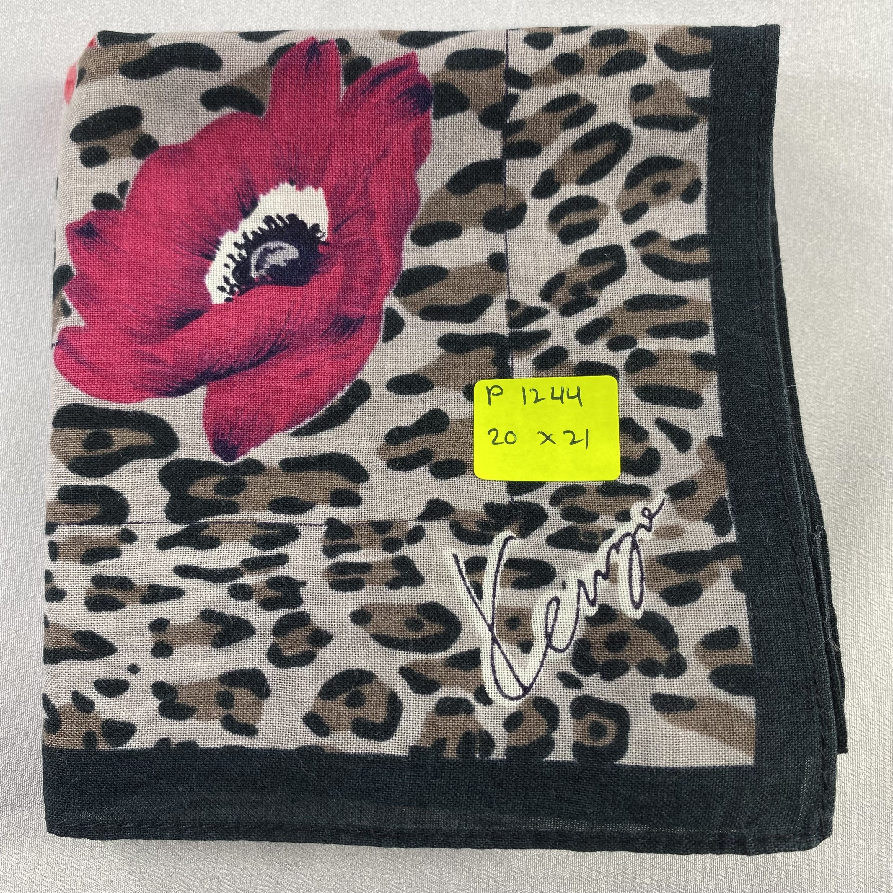 Kenzo × Vintage Kenzo Handkerchief / Neckerchief / Bandana-P1244 Size ONE SIZE - 5 Thumbnail