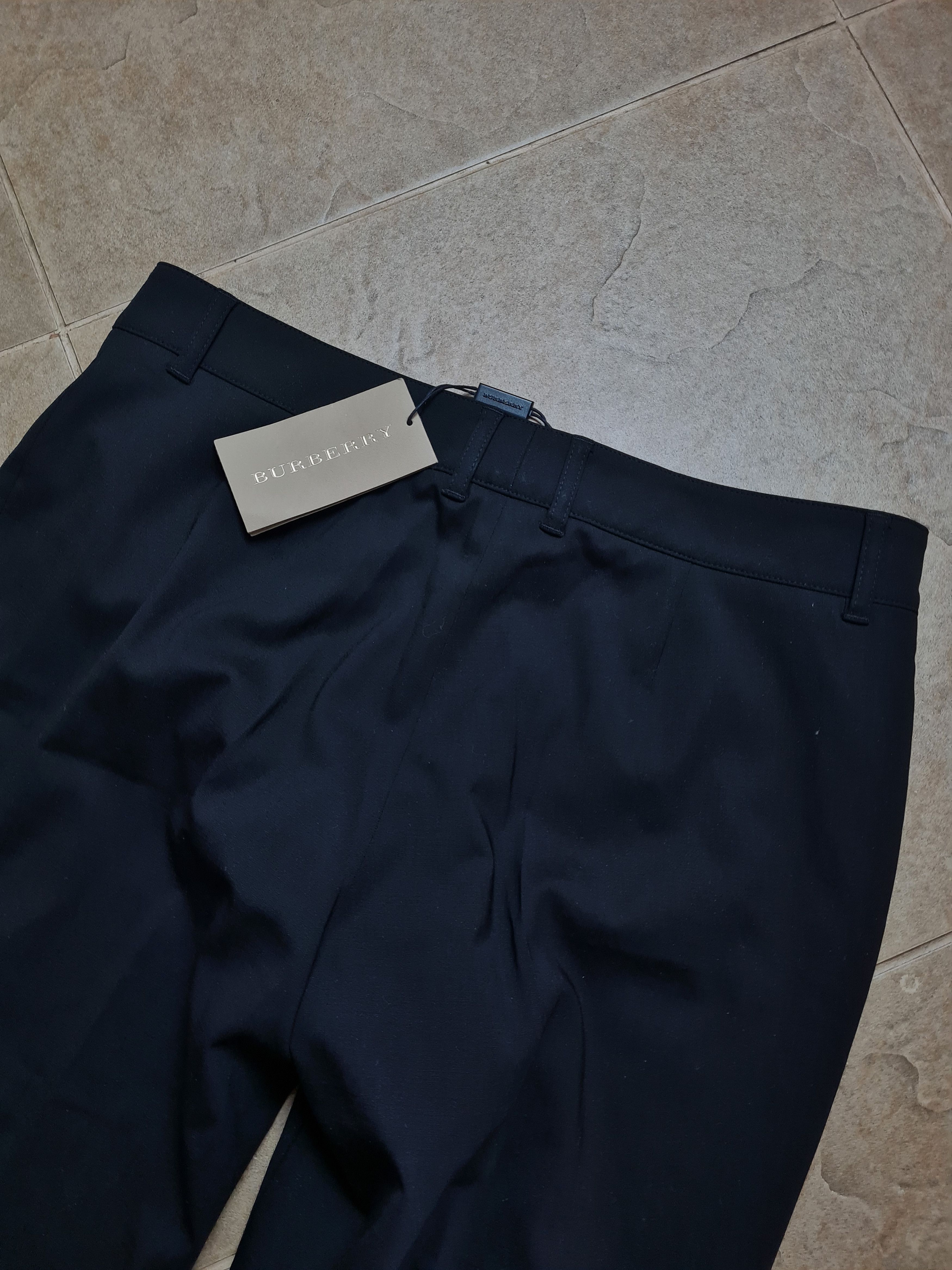 Burberry Vintage Pant Burberry London Wool Black Dress womens Pants Size 32" / US 10 / IT 46 - 8 Thumbnail